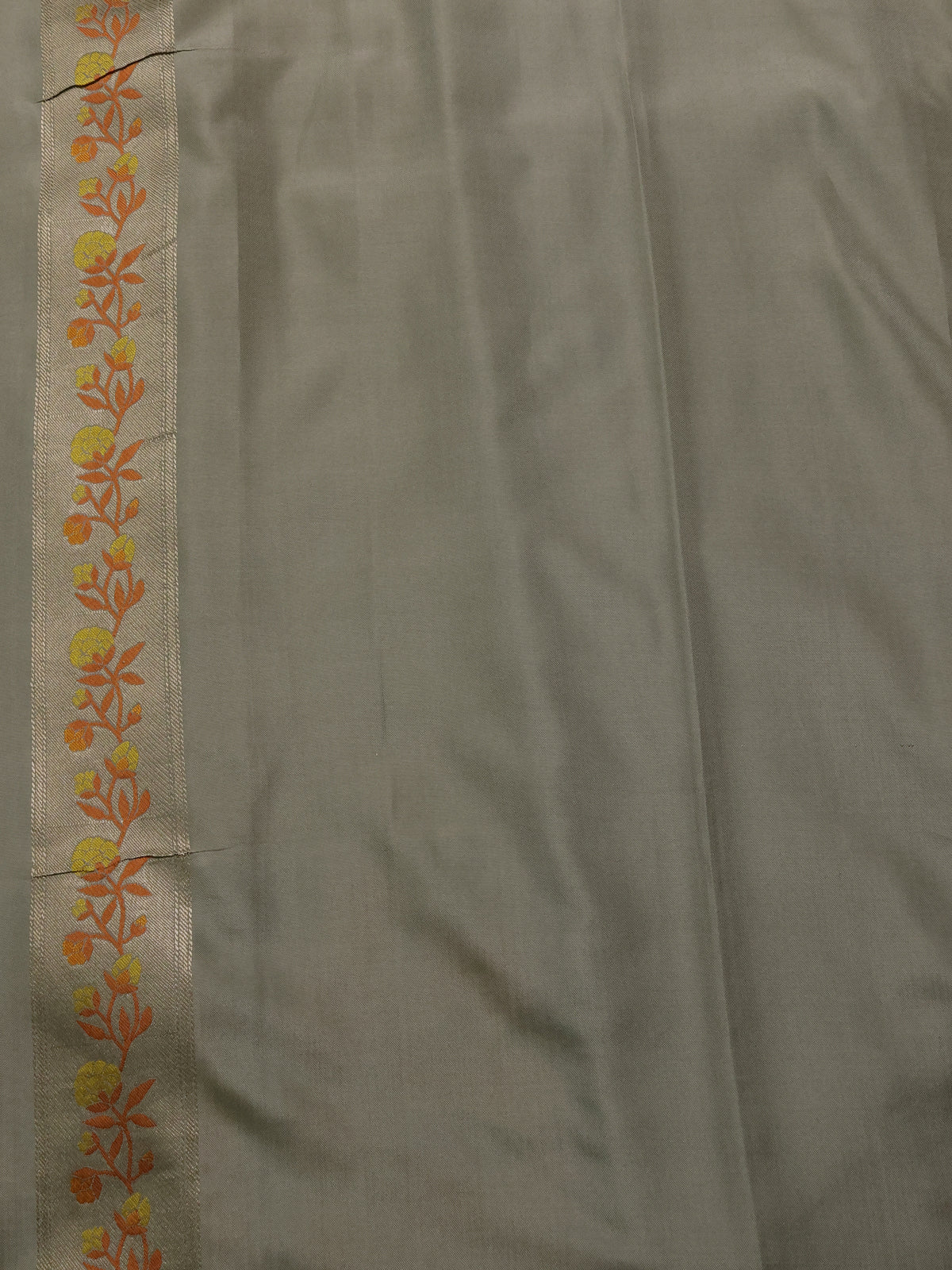 Beige Banarasi Silk Saree - Image 4