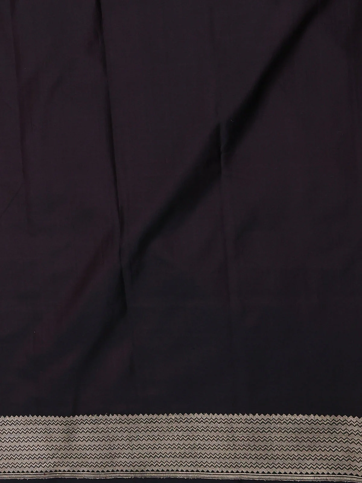 Black Banarasi Tanshoi Silk Saree - Image 3