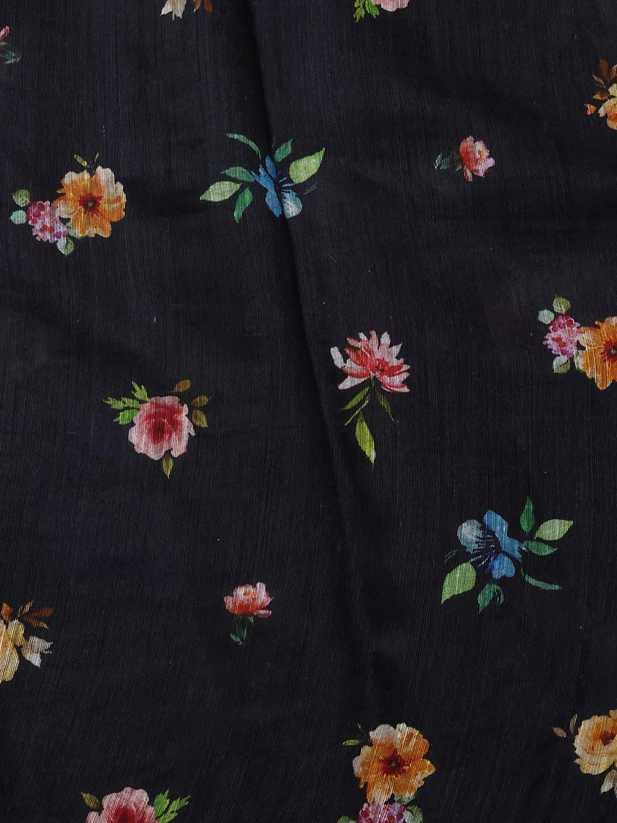 Black Organza Silk Saree - Image 4