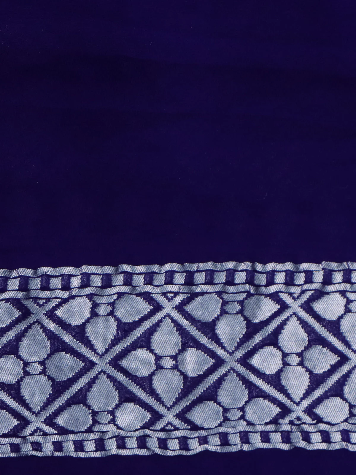 Blue Banarasi Georgette Saree - Image 4