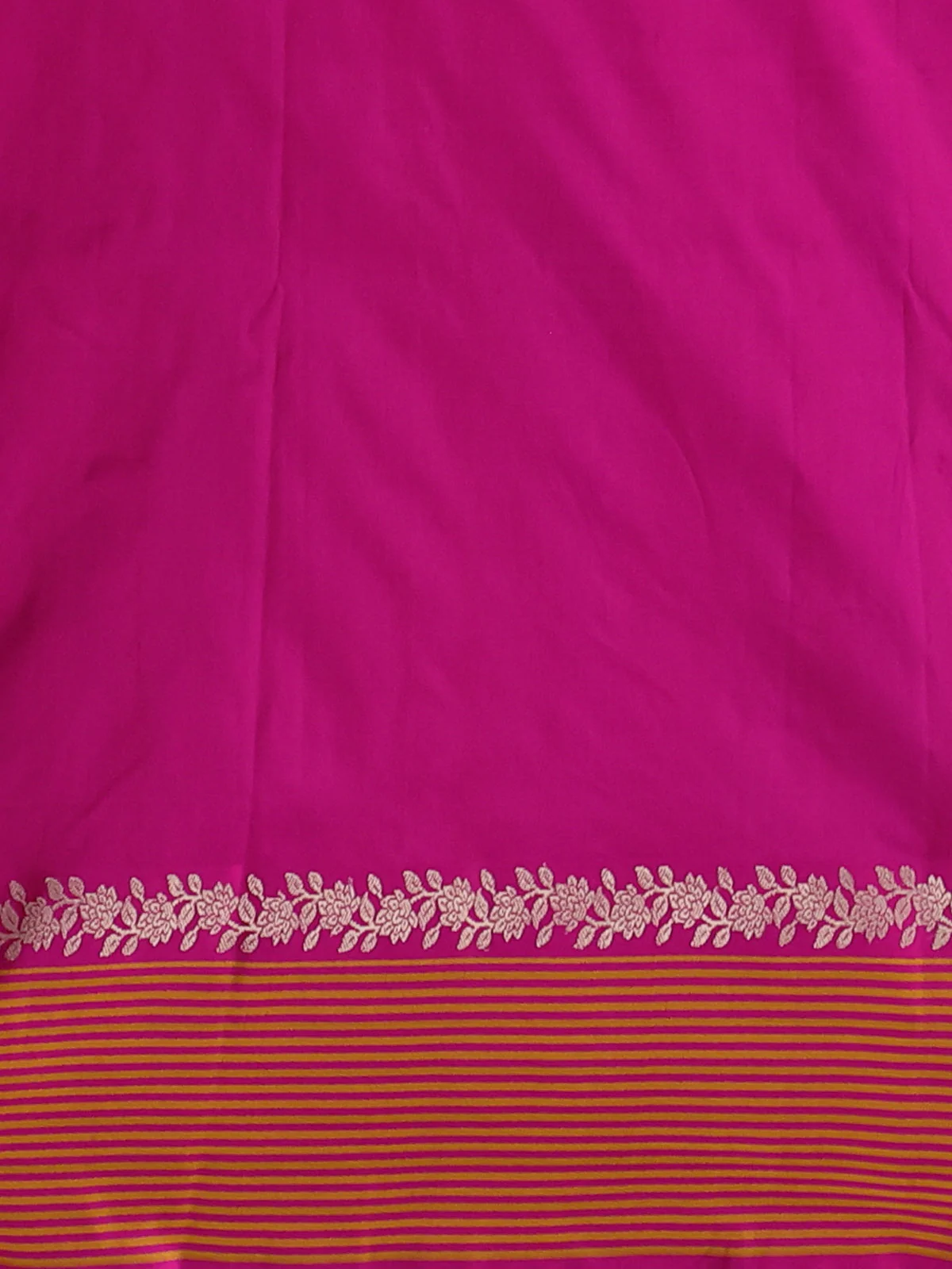 Blue-Pink Banarasi Tussar Silk Saree - Image 4