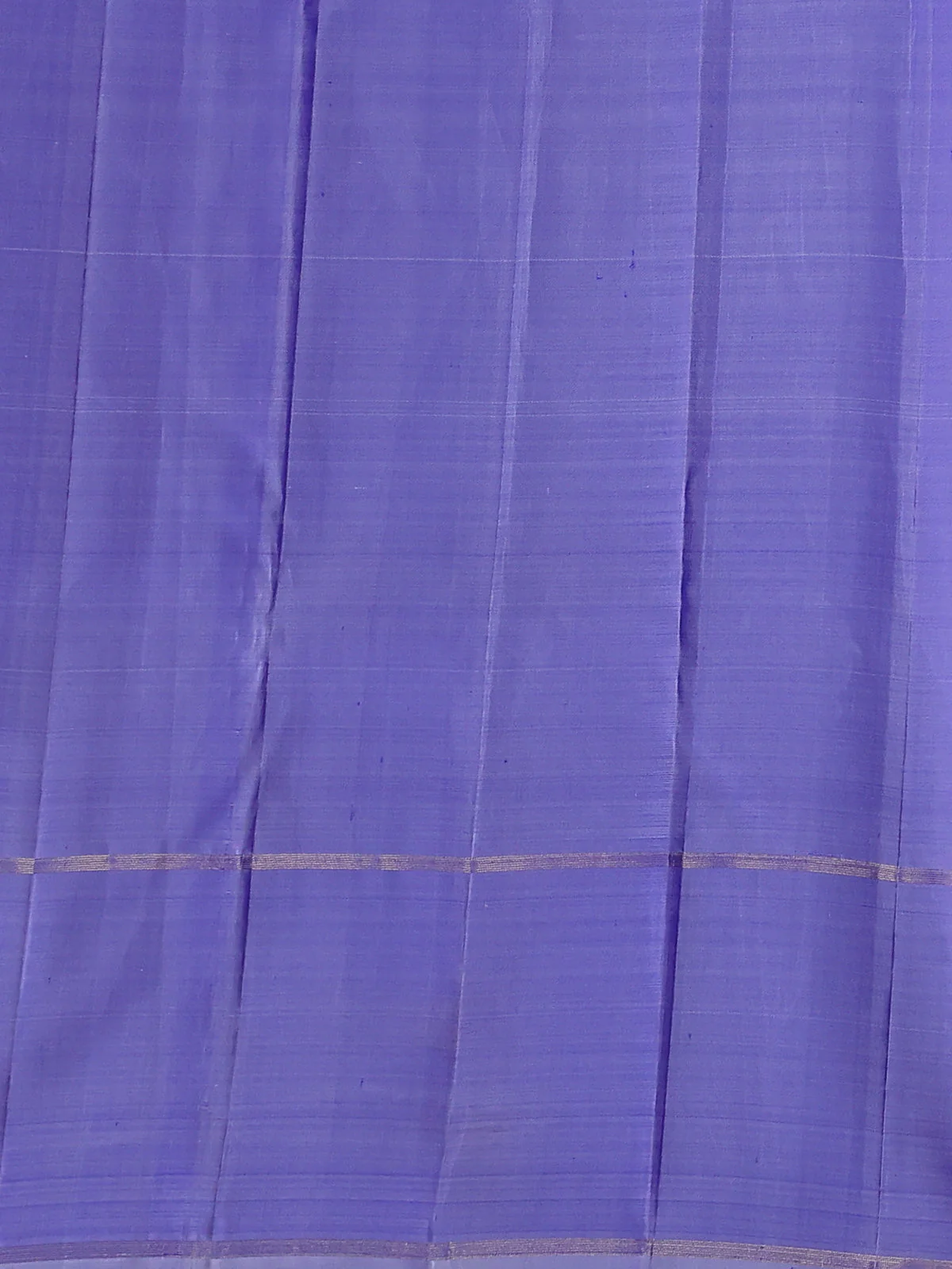 Bluish Green - Blue Kanchipuram Silk Saree - Image 4