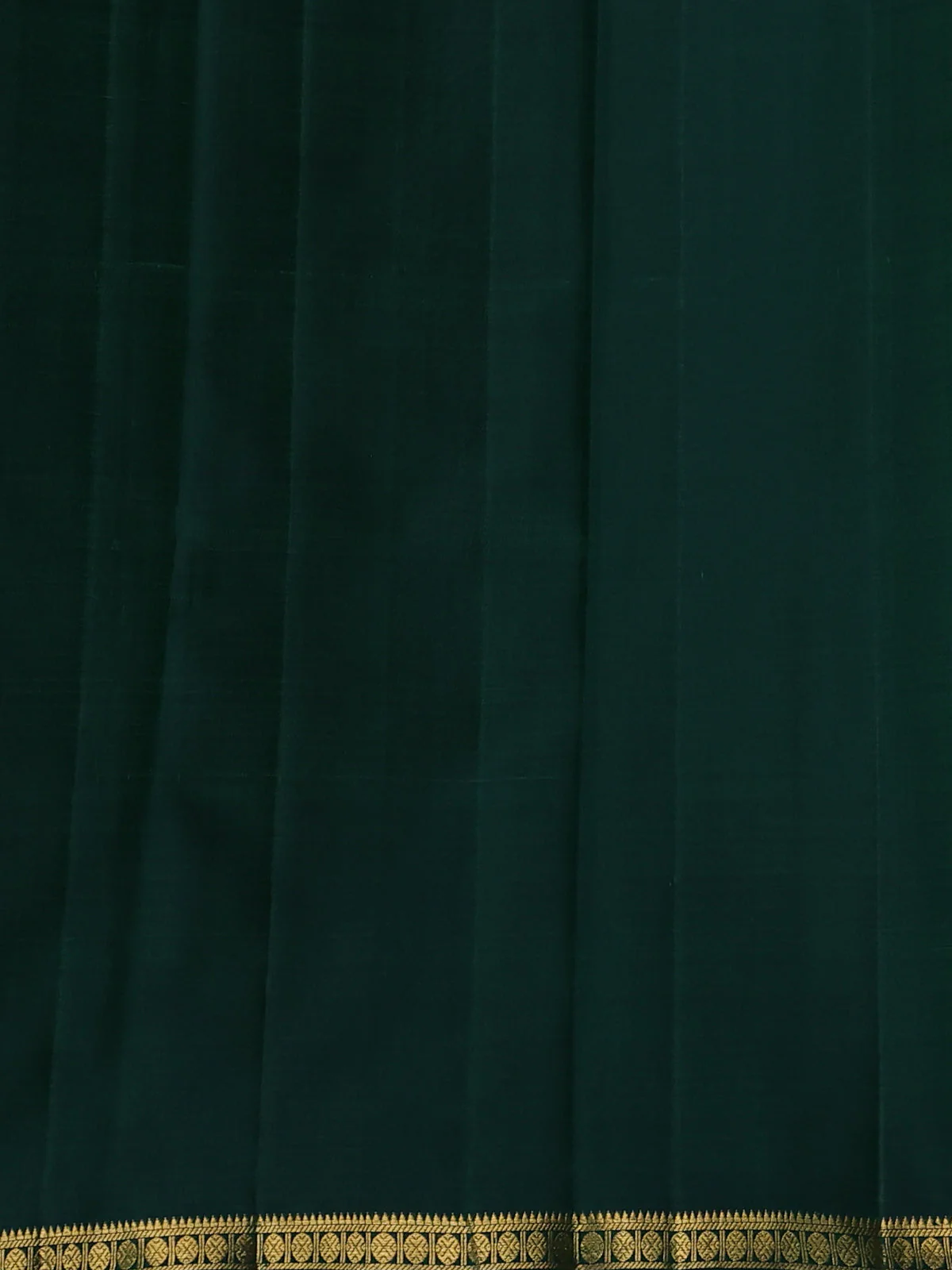 Bottle Green Kanchipuram Silk Saree - Image 4