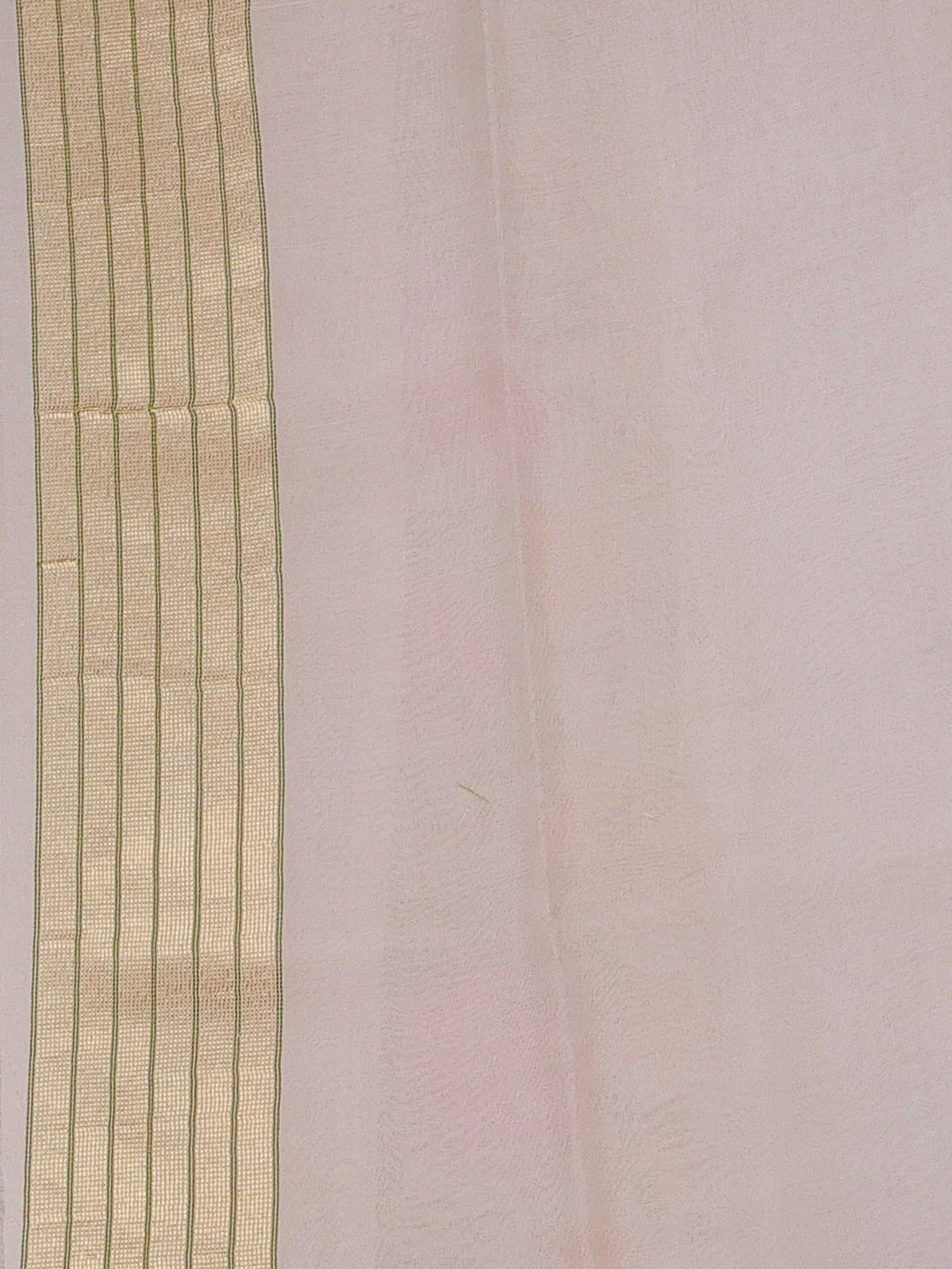 Cream Banarasi Kora Silk Saree - Image 3