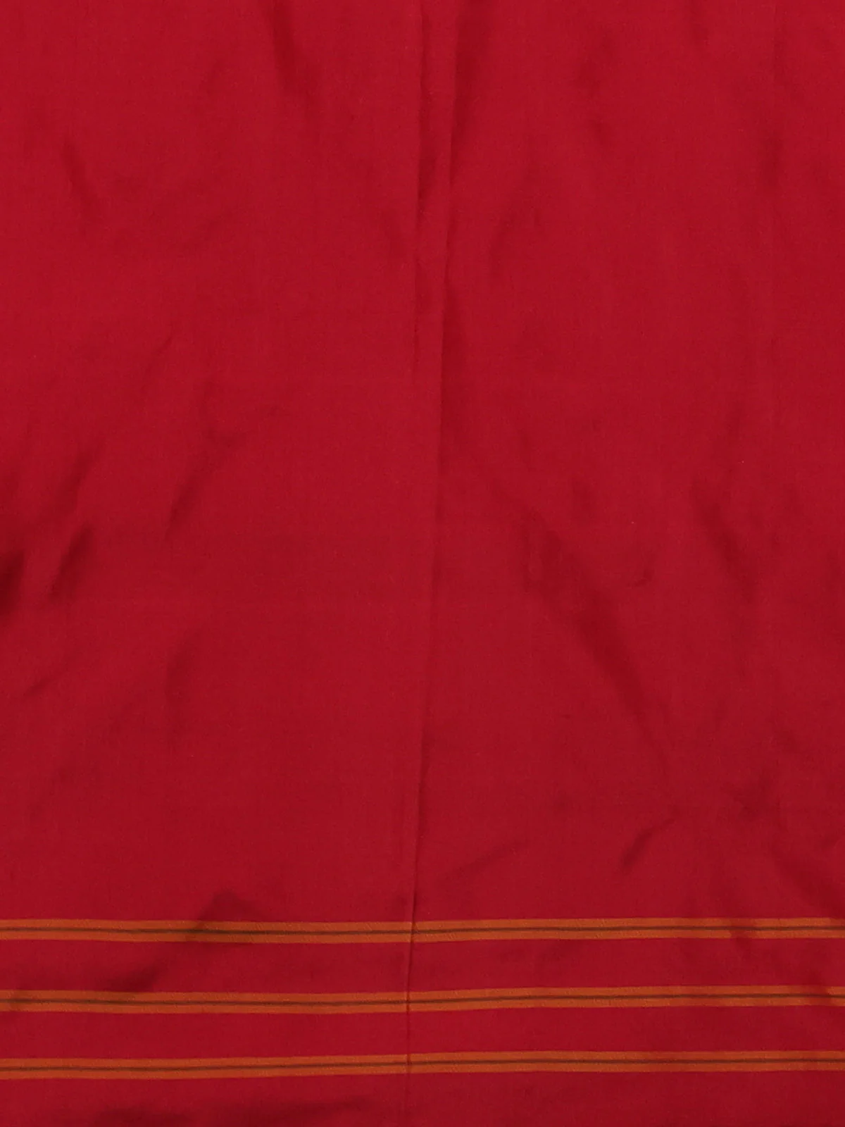 Cream-Red Pochampally Silk Saree - Image 3