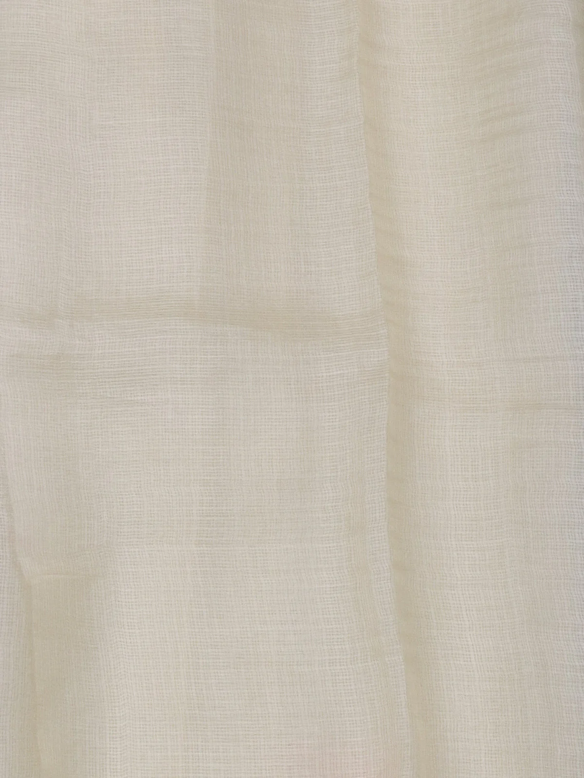 Cream Silk Kota Saree - Image 4