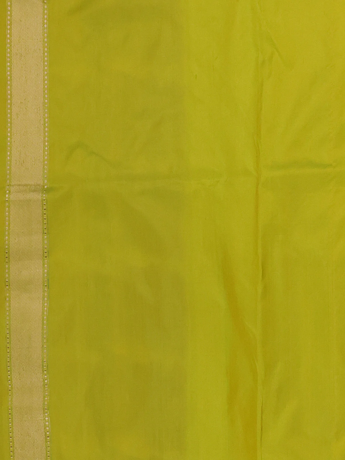 Fluorescent Green Banarasi Silk Saree - Image 3