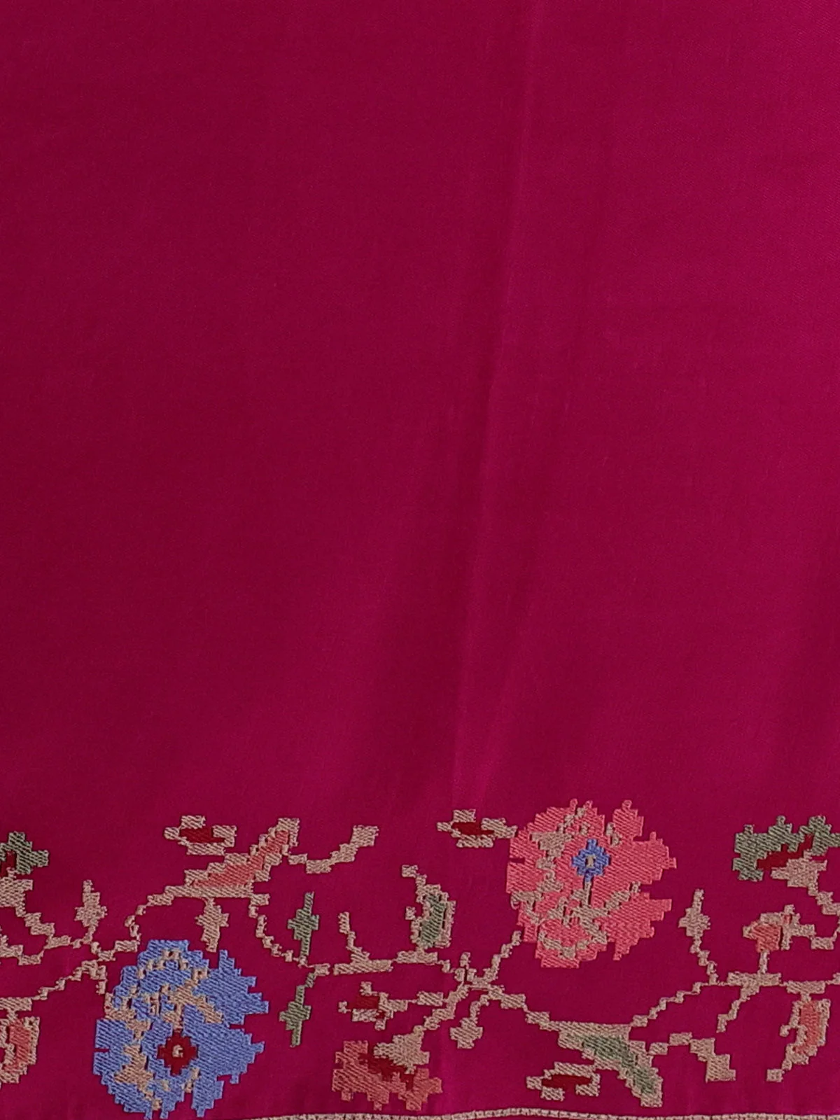 Gold -Pink Tissue Silk Saree - Image 3