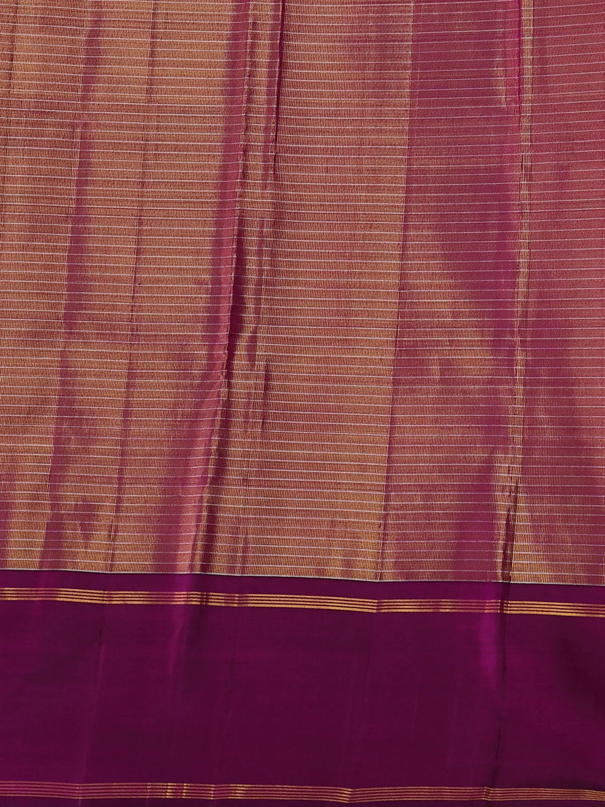 Golden Purple - Purple Kanchipuram Tissue Silk Saree - Image 4