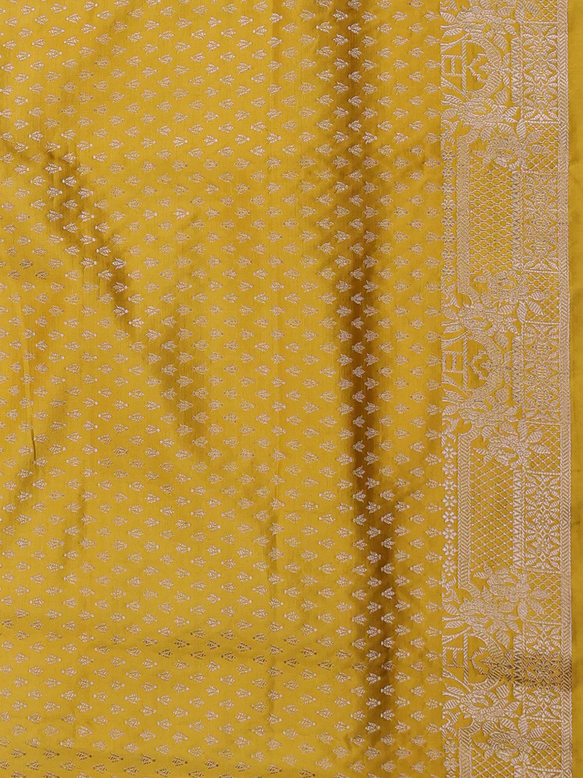Green Banarasi Tanshoi Silk Saree - Image 3