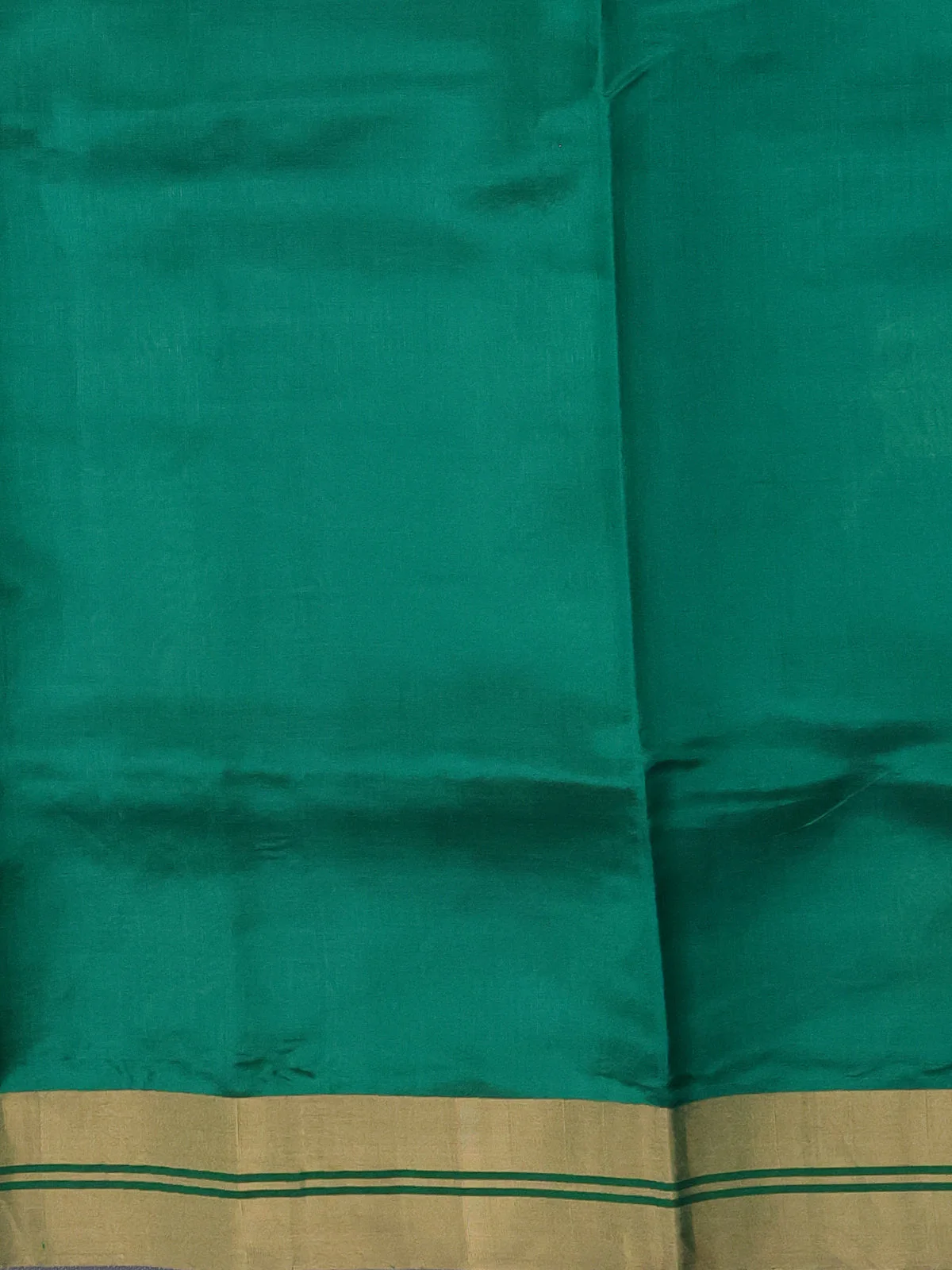 Green Chanderi Silk Saree - Image 3