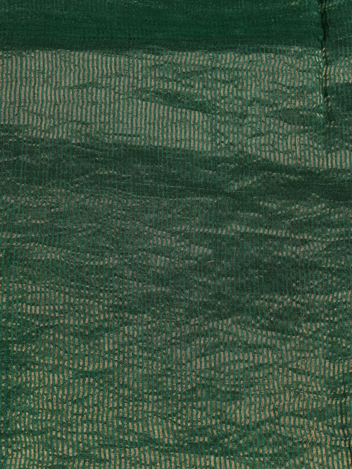 Green Tussar Silk Saree - Image 4