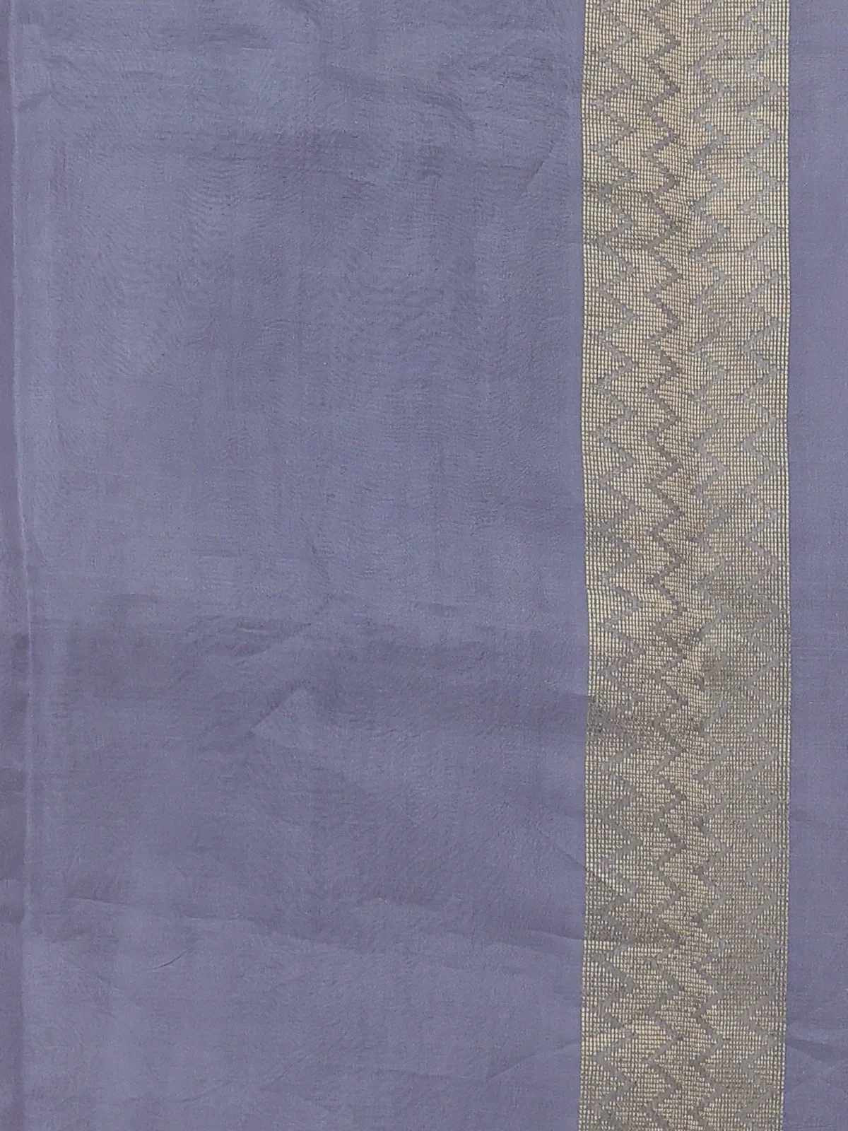 Grey Banarasi Kora Silk Saree - Image 3