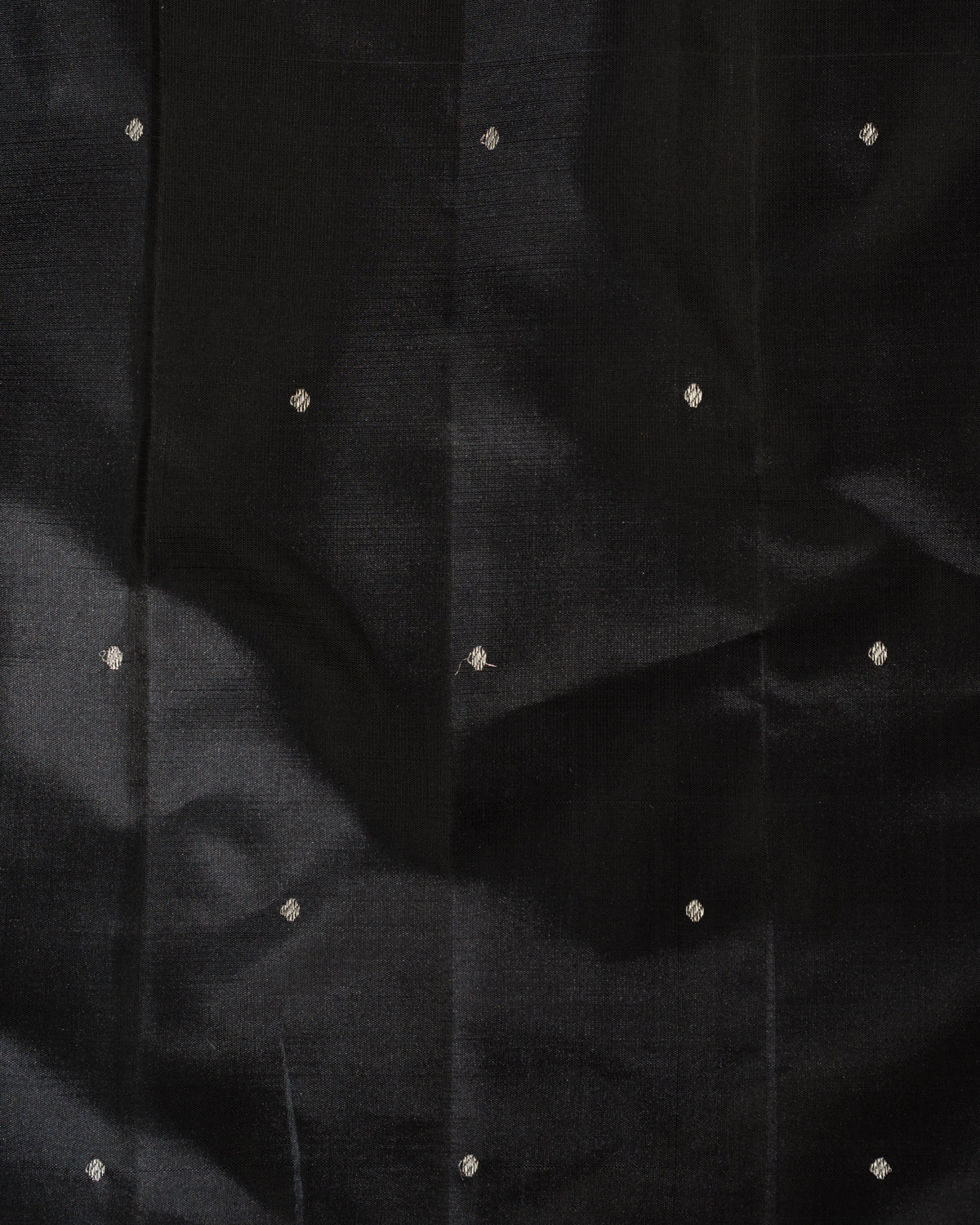 Majestic Black & Silver Kanchipuram Silk With Lion And Floral Weaves - Image 6