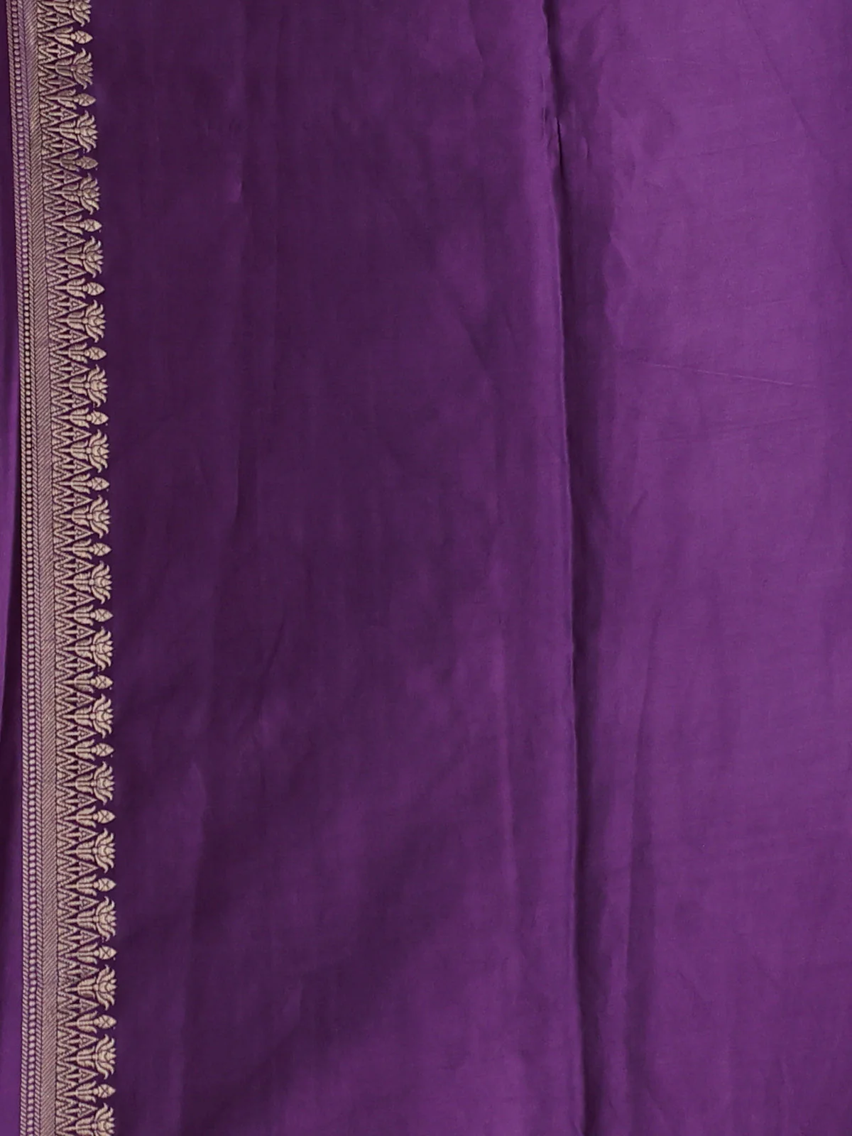 Lavender Banarasi Mushru Silk Saree - Image 4