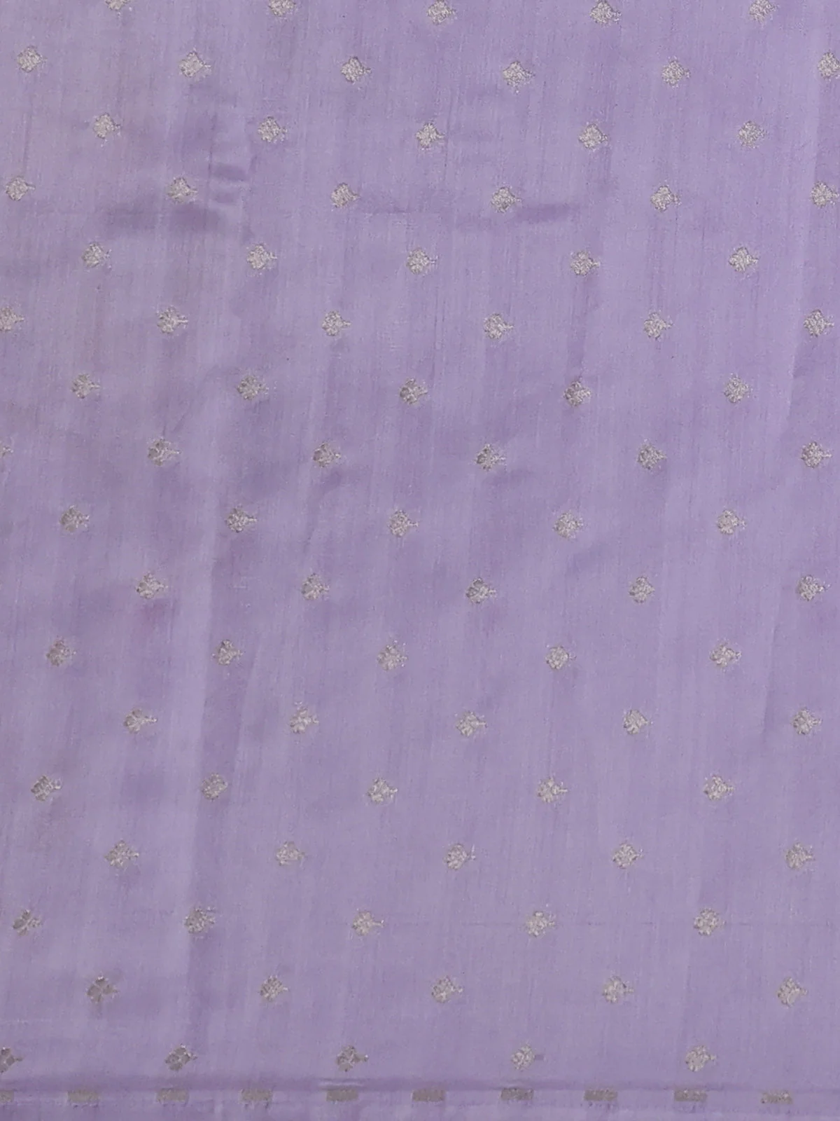 Lavender Organza Hand Painted Silk Saree - Image 3