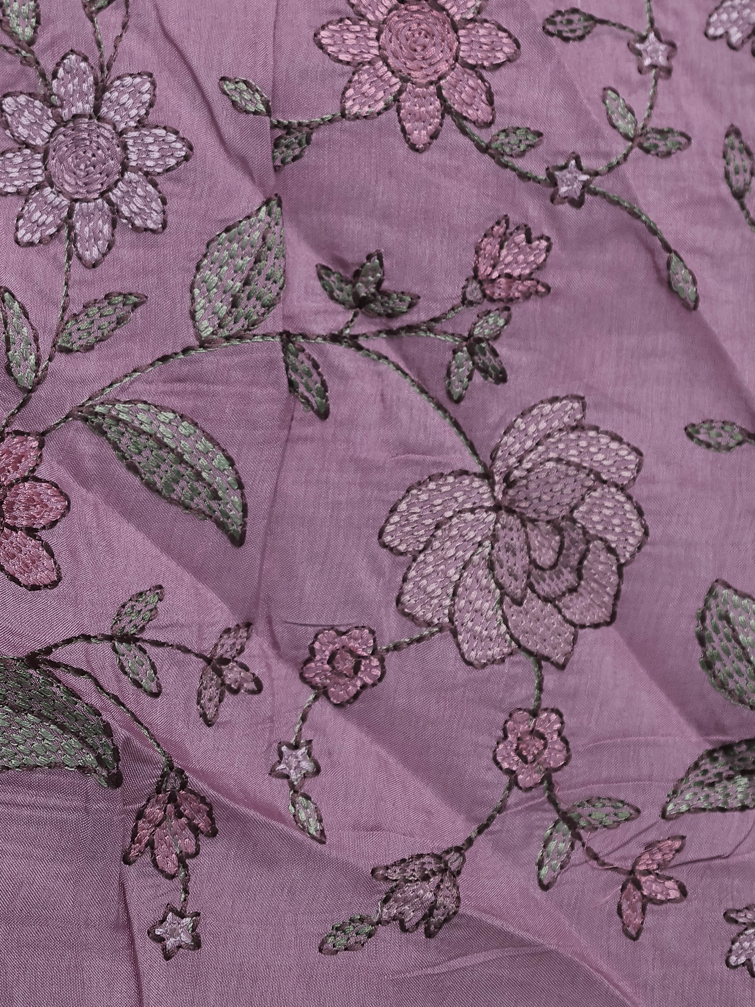 Lavender Organza Silk Saree - Image 4