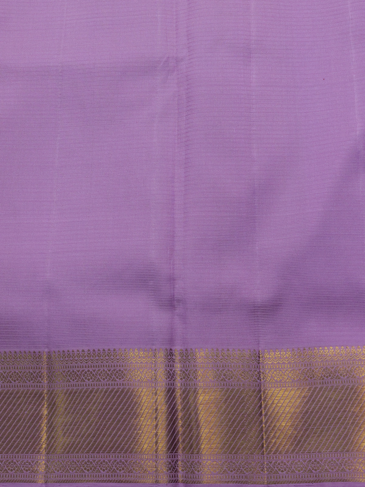 Lavender Pure Kanchipuram Kota Saree - Image 4
