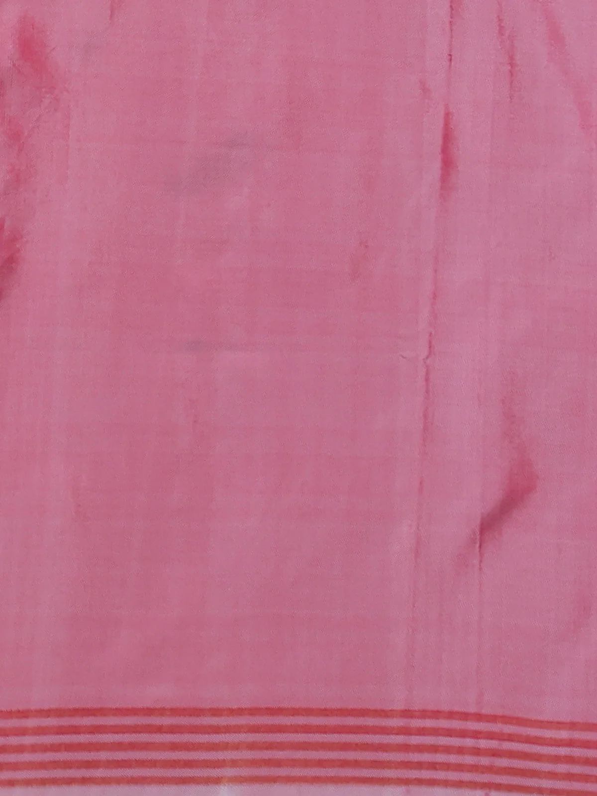 Light Blue-Red Pochampally Silk Saree - Image 3