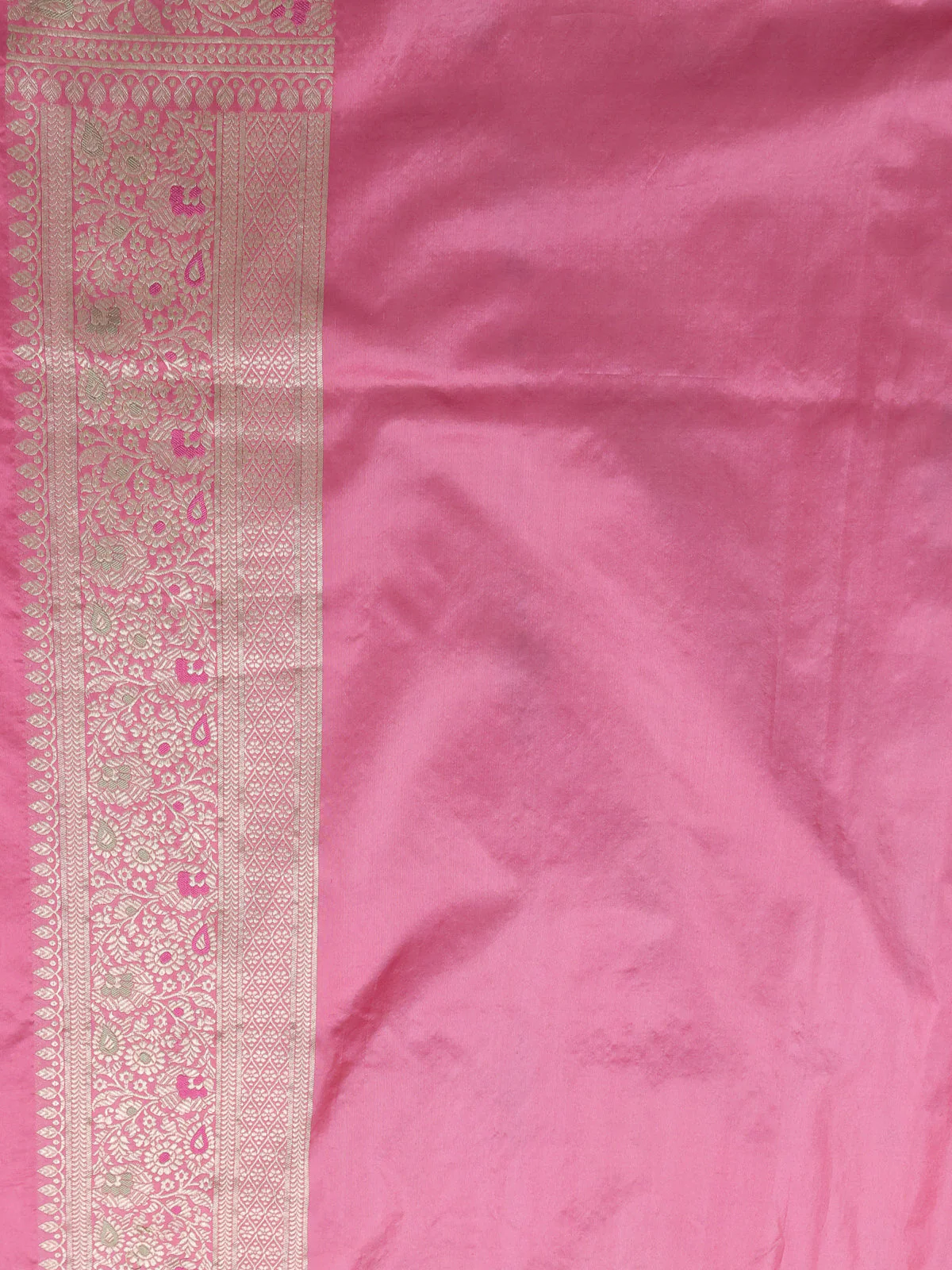 Light Pink Banarasi Silk Saree - Image 4