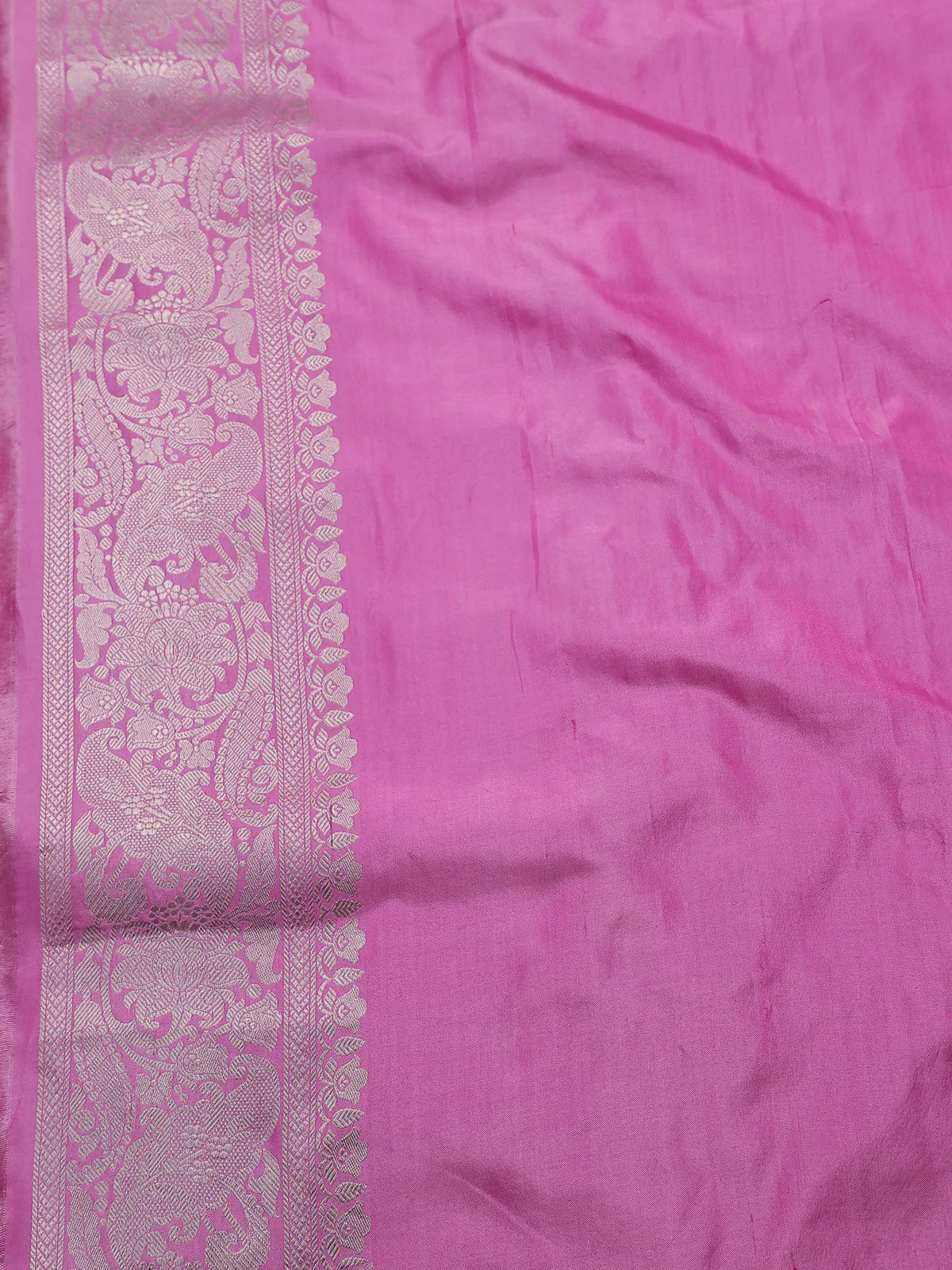 Light Pink Banarasi Silk Saree - Image 4