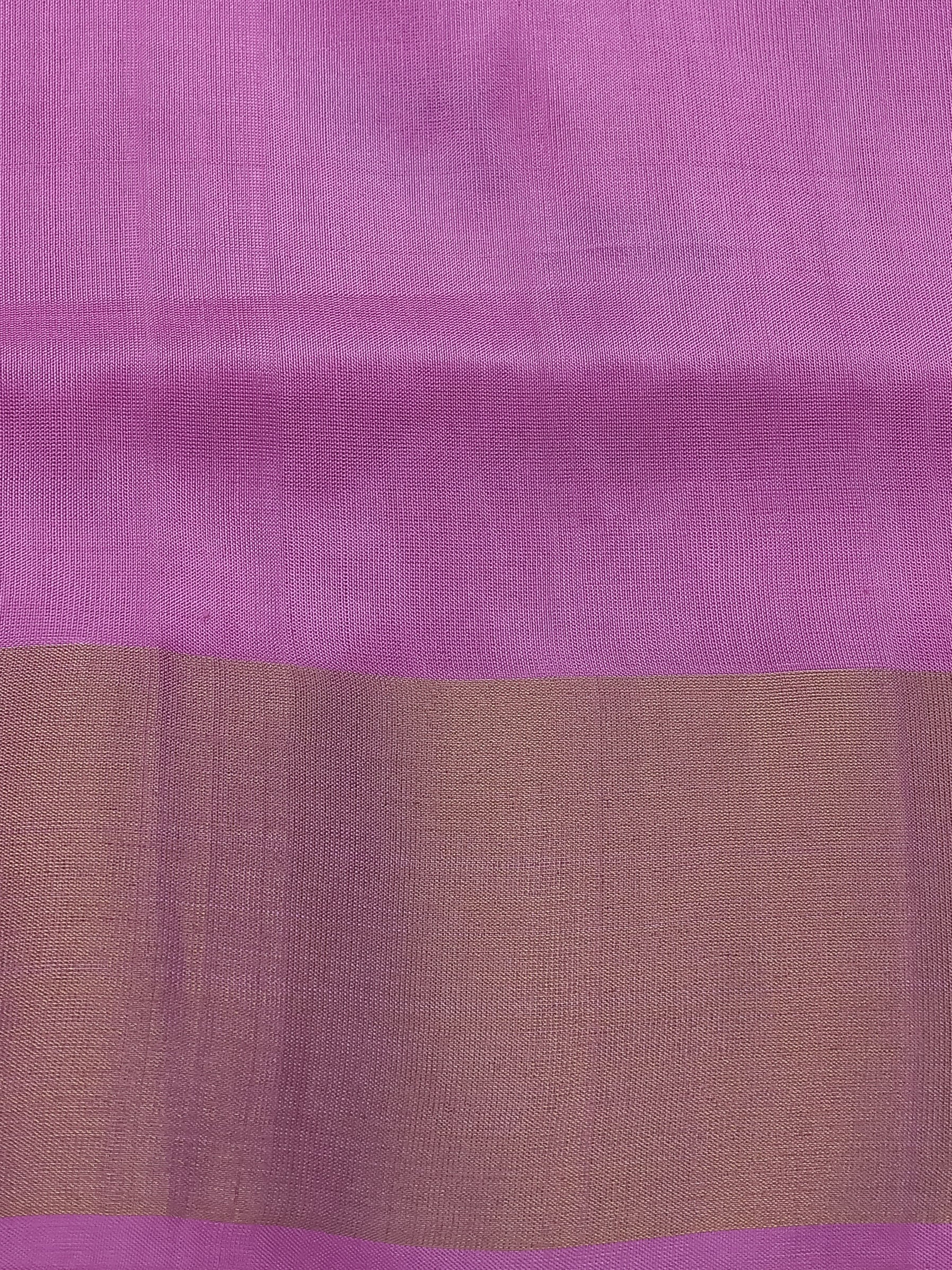 Light Pink Uppada Silk Saree With Jamdhani Weaves - Image 4