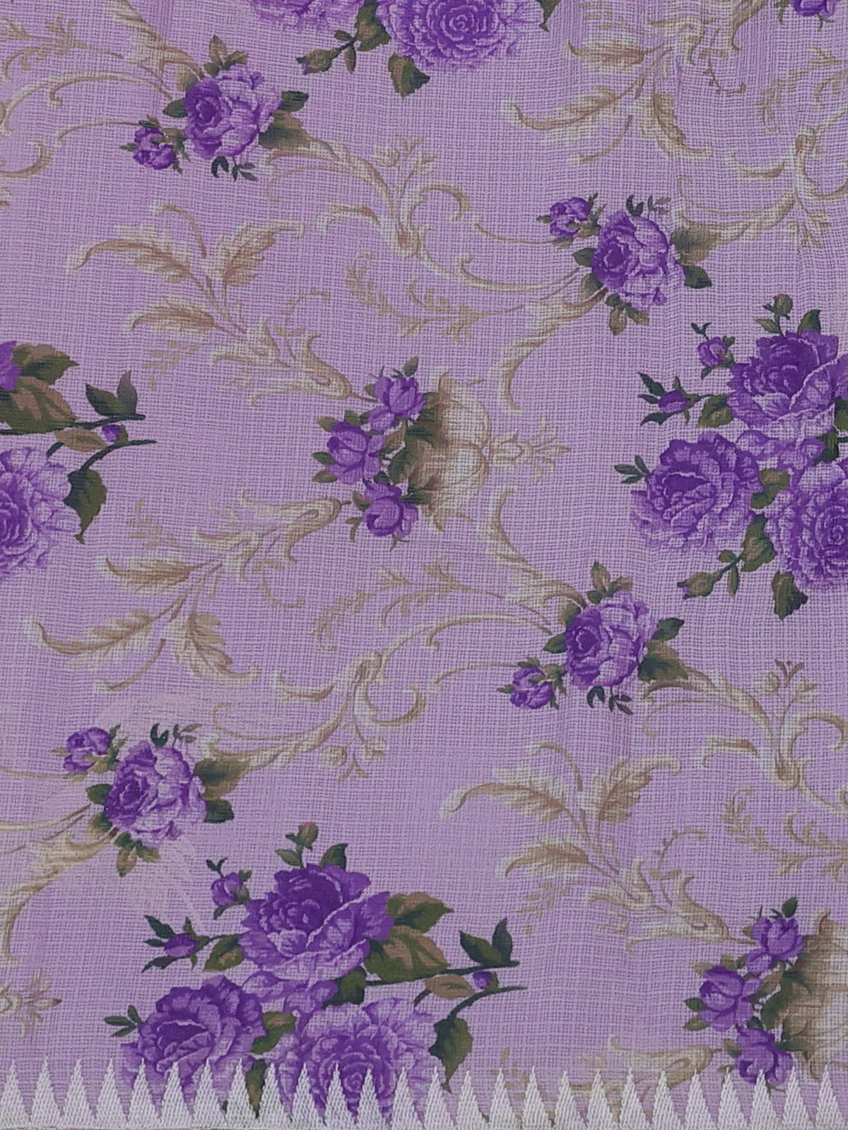 Lilac Silk Kota Saree - Image 4