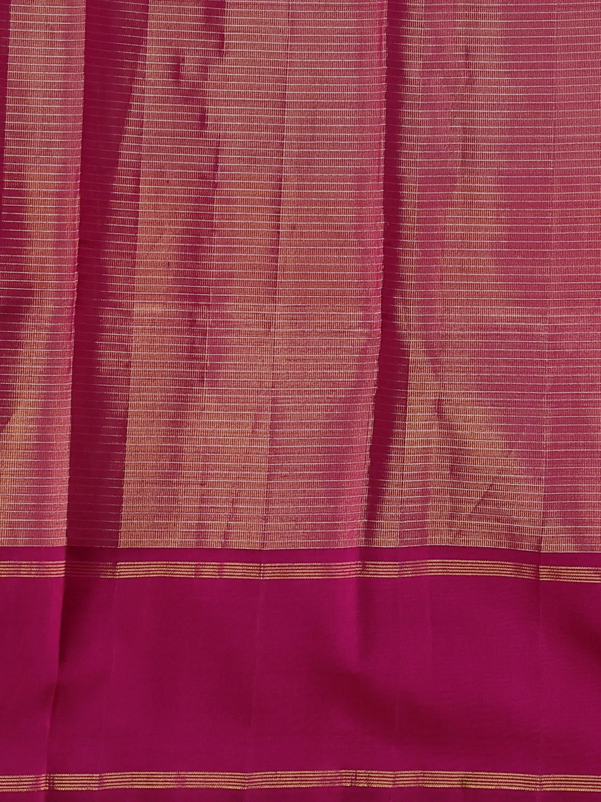 Magenta Pink Kanchipuram Silk Saree - Image 4