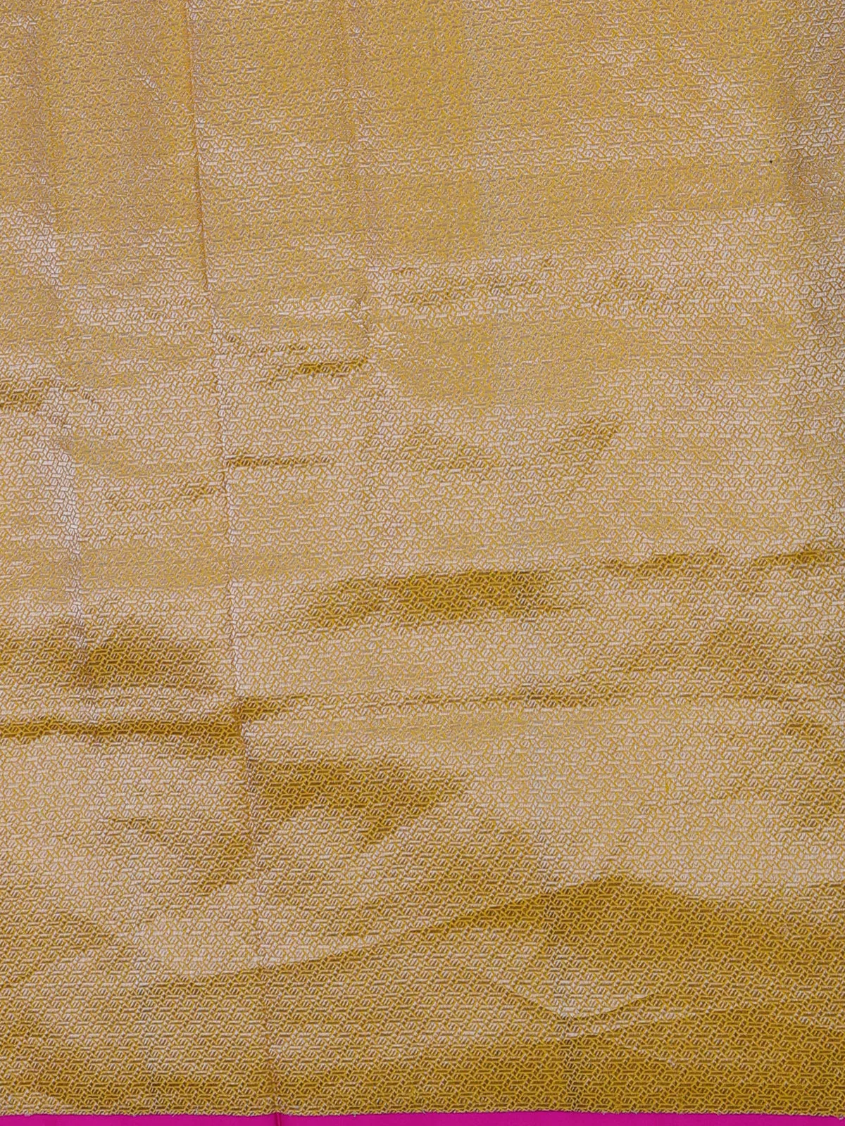 Mango Yellow Banarasi Tanshoi Silk Saree - Image 3