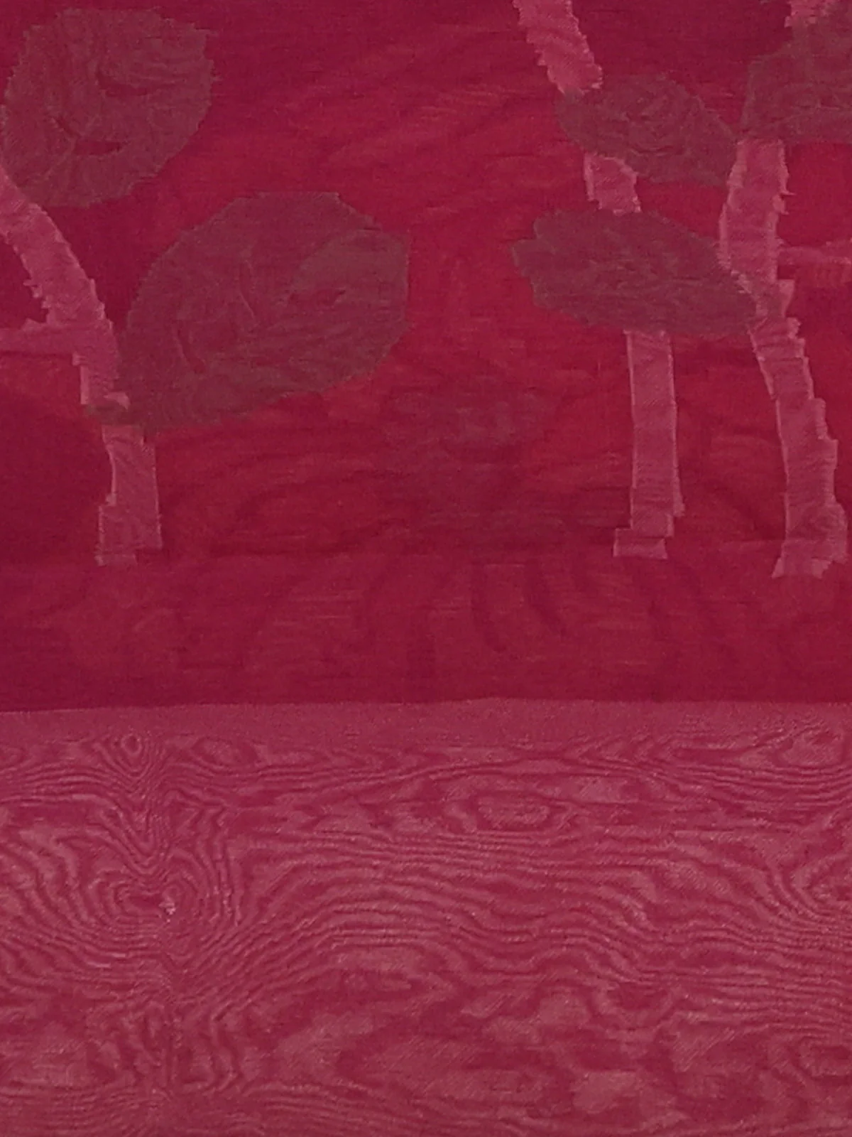 Maroon Banarasi Kora Saree - Image 3
