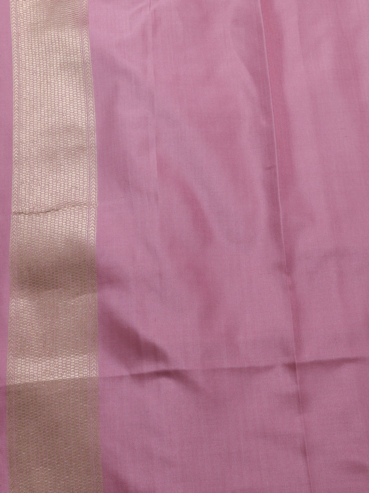 Mauve Pink Banarasi Silk Saree - Image 4