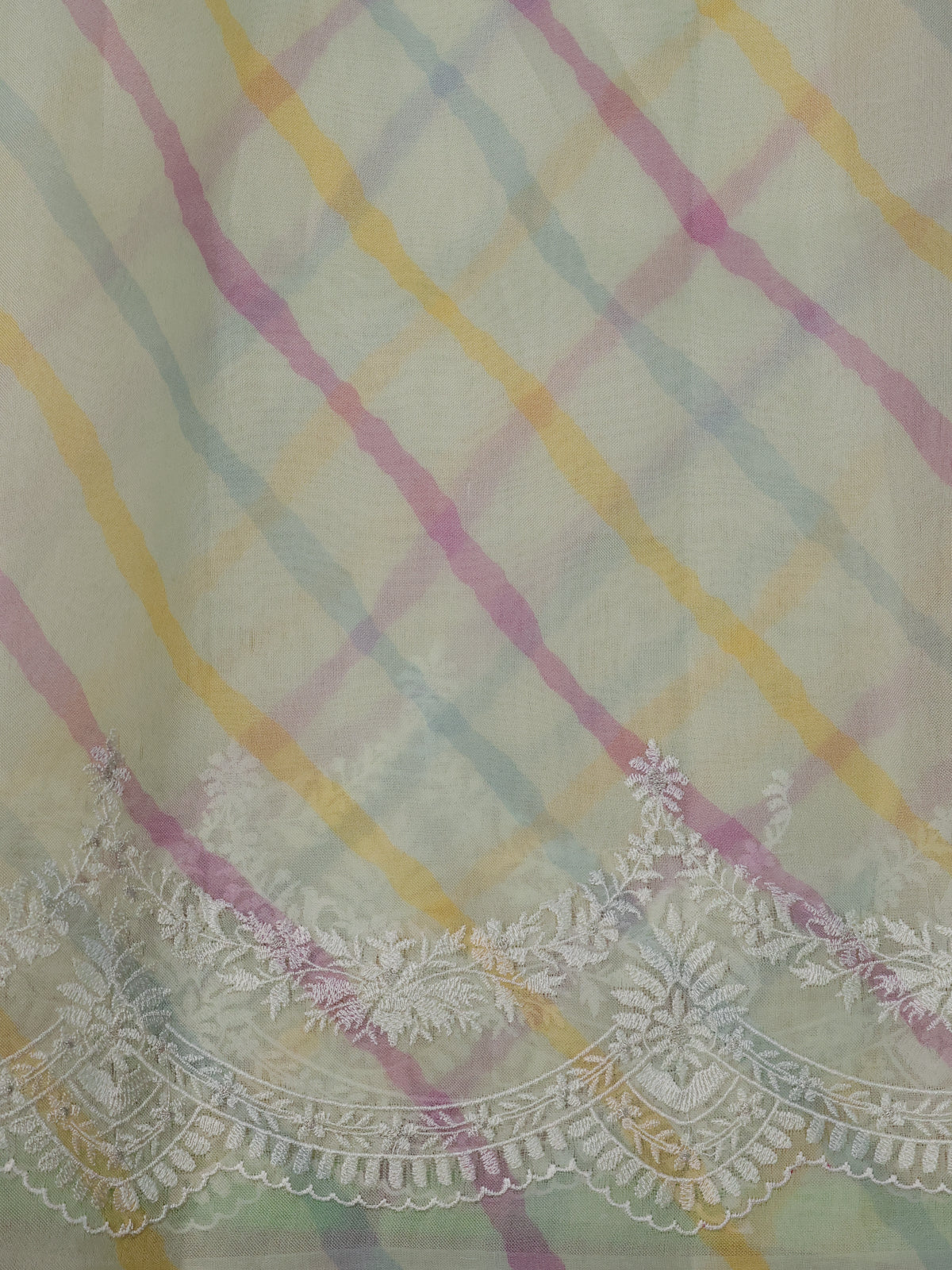 Mild Pista Green Organza Silk Saree - Image 4