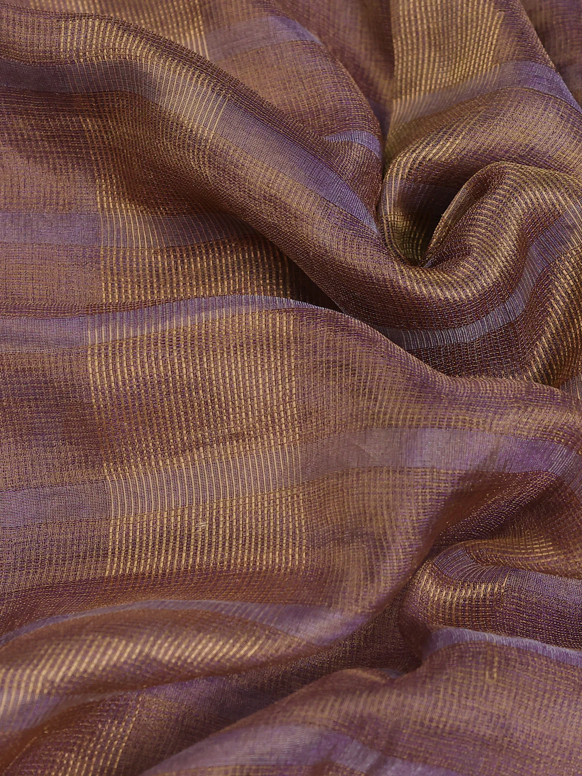 Mild Purple Tissue Silk Saree - Image 3