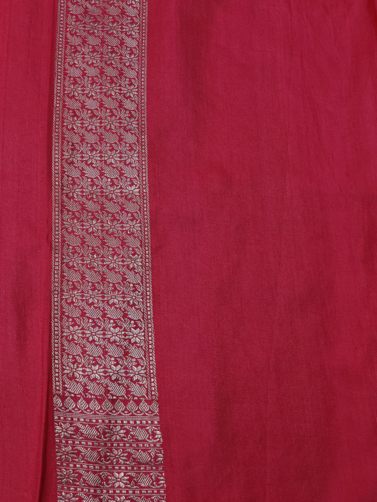 Multi Colour Banarasi Khaddi Tussar Saree - Image 4