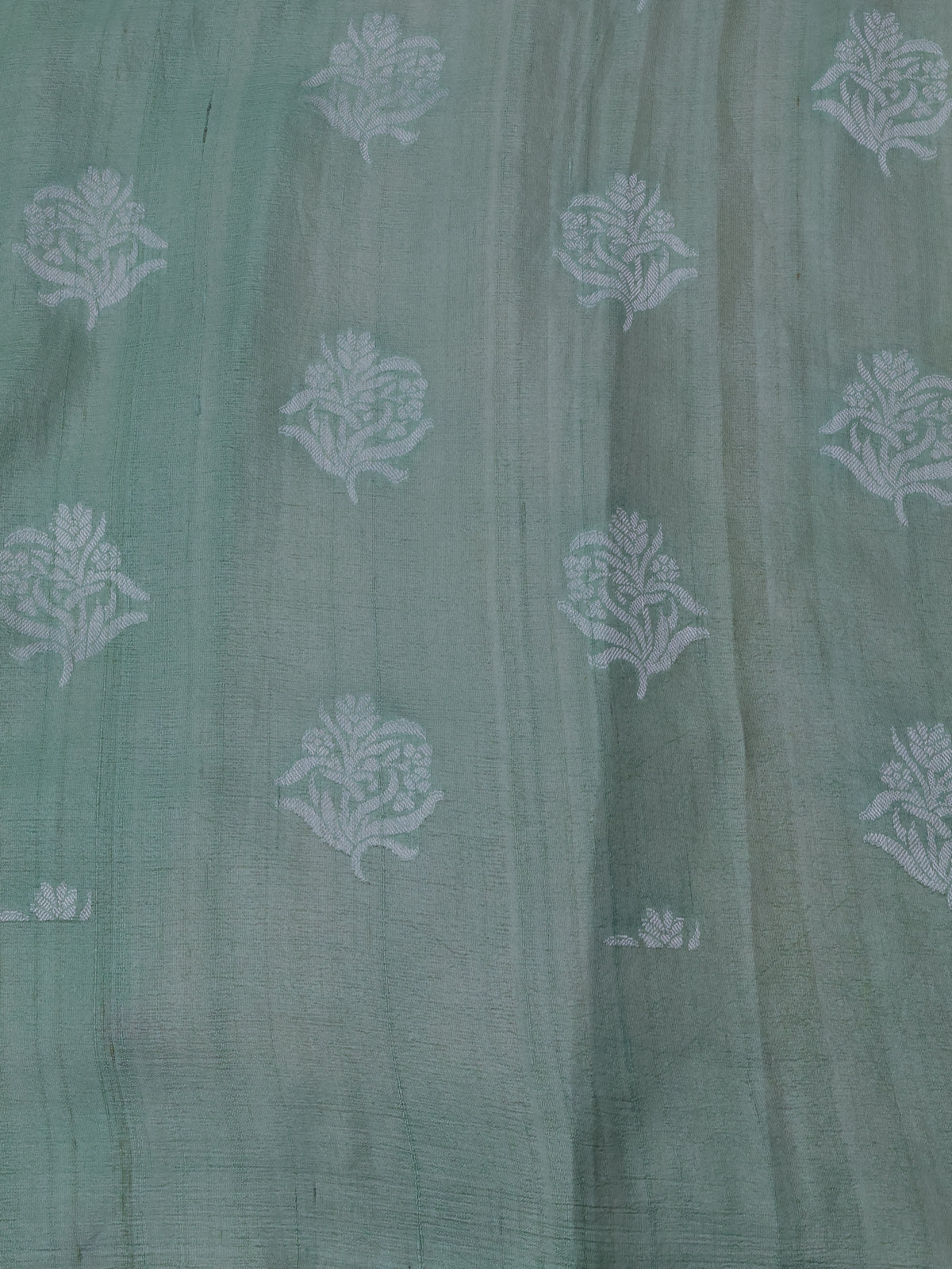 Multi Colour Banarasi Khaddi Tussar Saree - Image 4