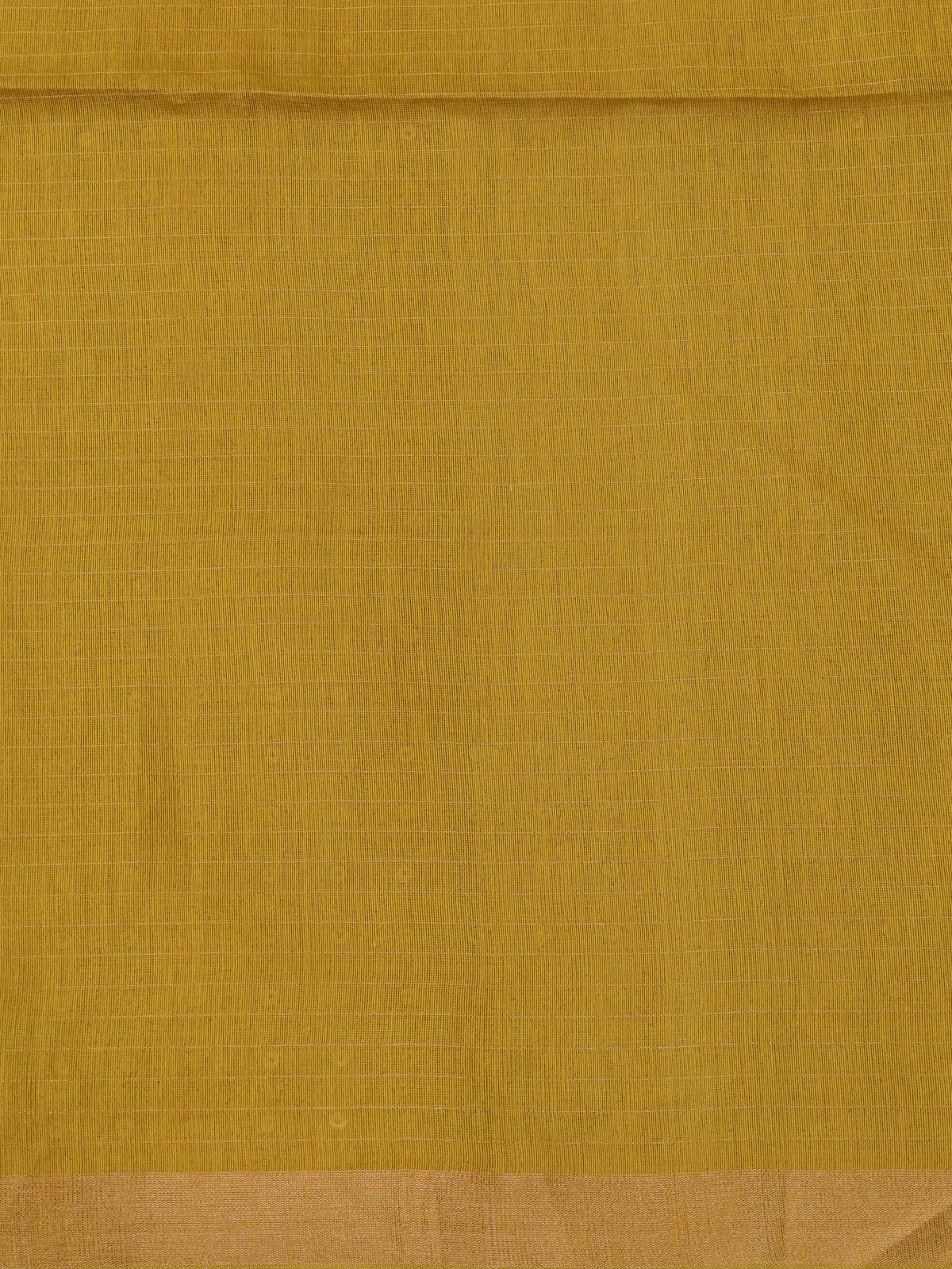 Mustard Yellow Muslin Organza Saree - Image 4