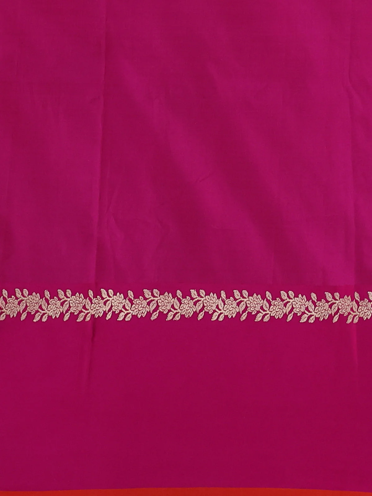 Mustard Yellow-Pink Banarasi Tussar Silk Saree - Image 4