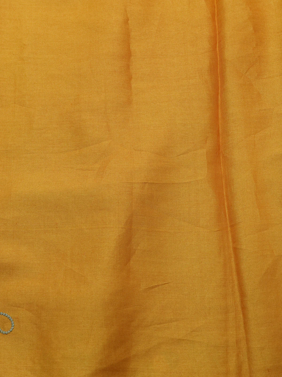 Mustard Yellow Tussar Silk Saree - Image 4