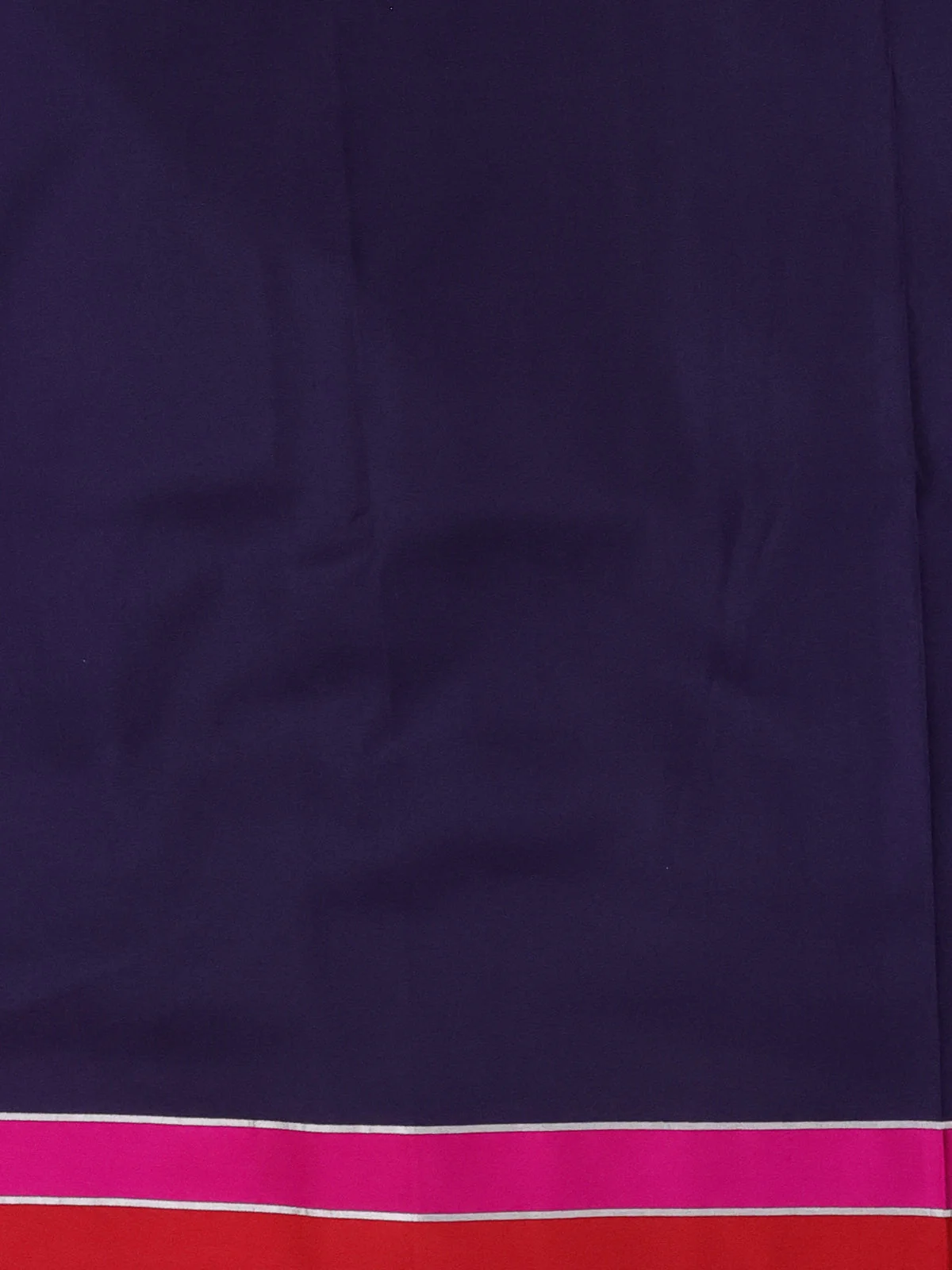Navy Blue-Red Banarasi Silk Saree - Image 3