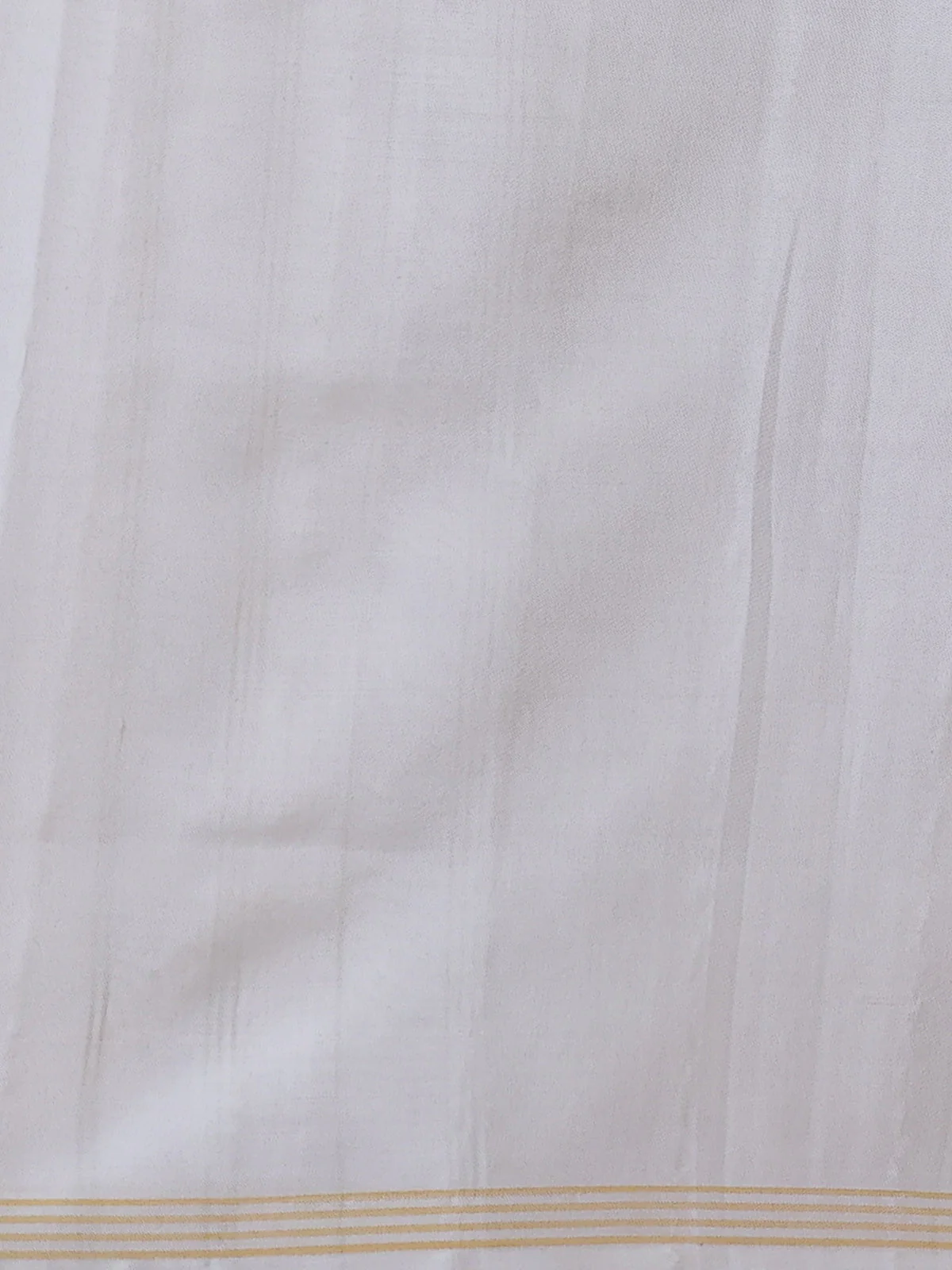 Pale Yellow Pochampally Silk Saree - Image 3