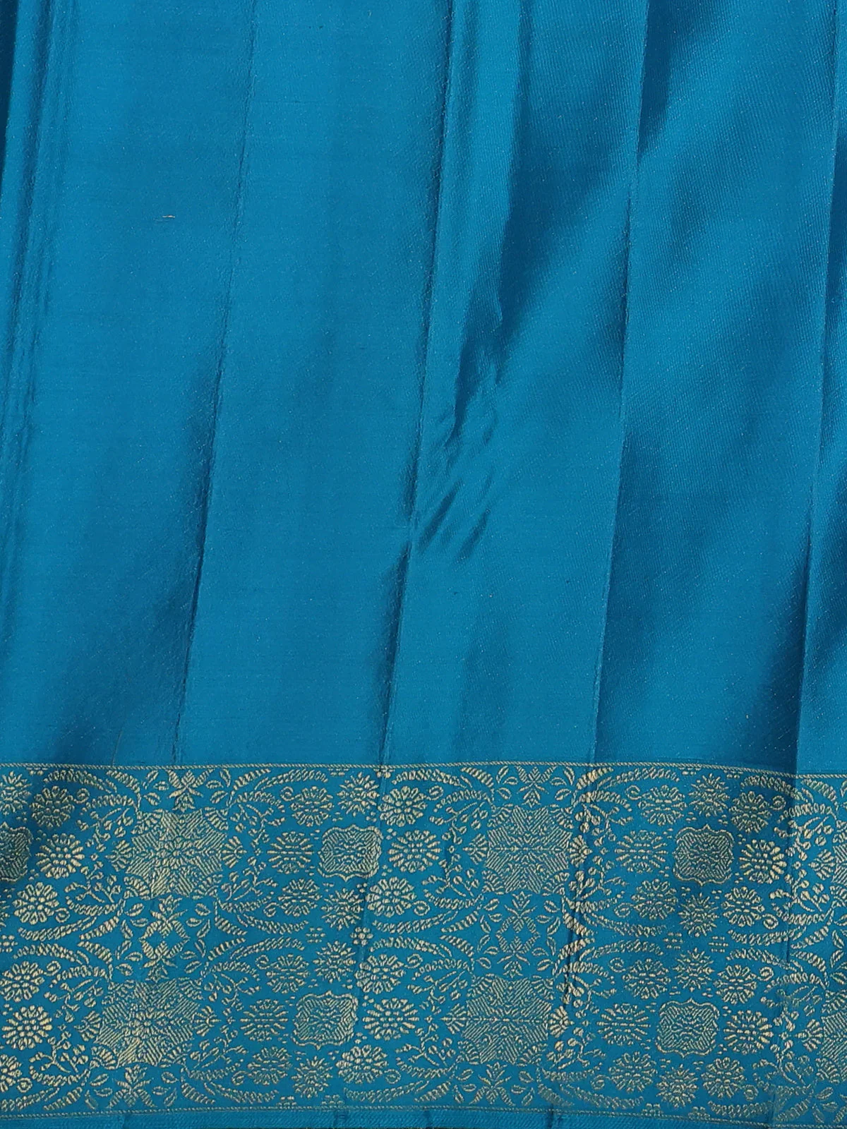 Pastel Blue-Cs Blue Pure Kanchipuram Silk Saree - Image 4