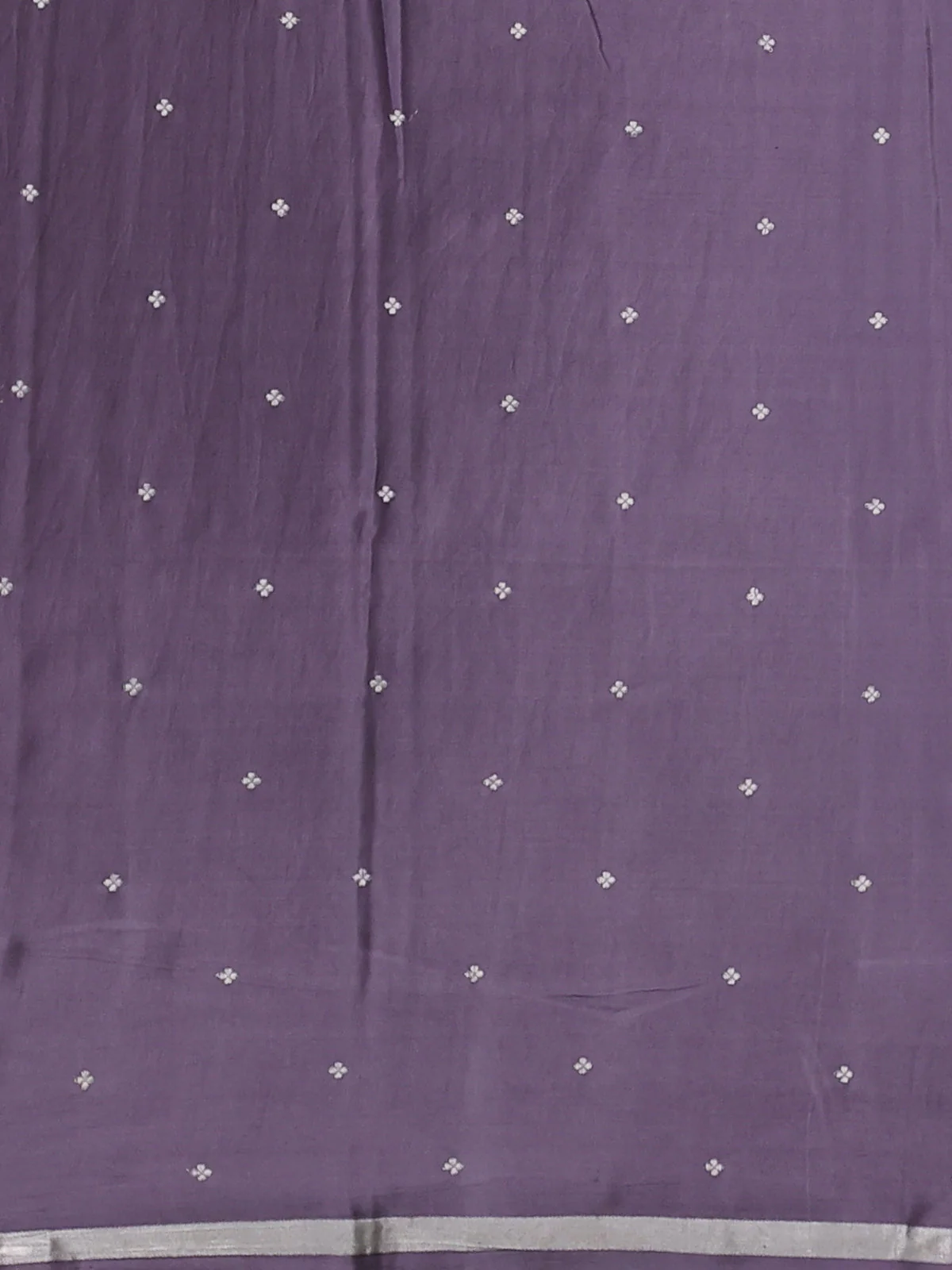 Pastel Lavender Banarasi Mushru Silk Saree - Image 4