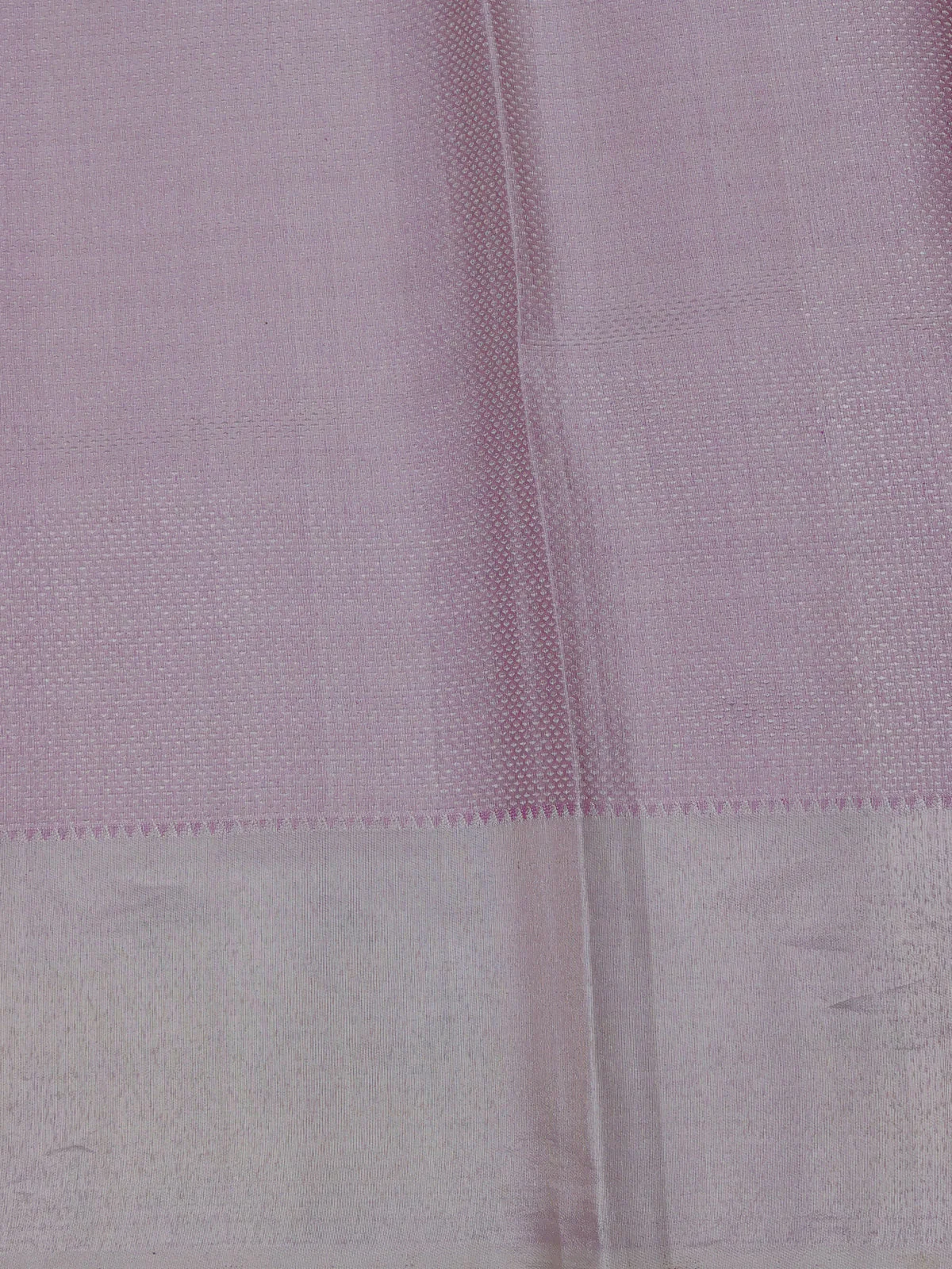 Pastel Lavender Kanchipuram Silk Saree With Pichwai Design Border Embroidery - Image 4