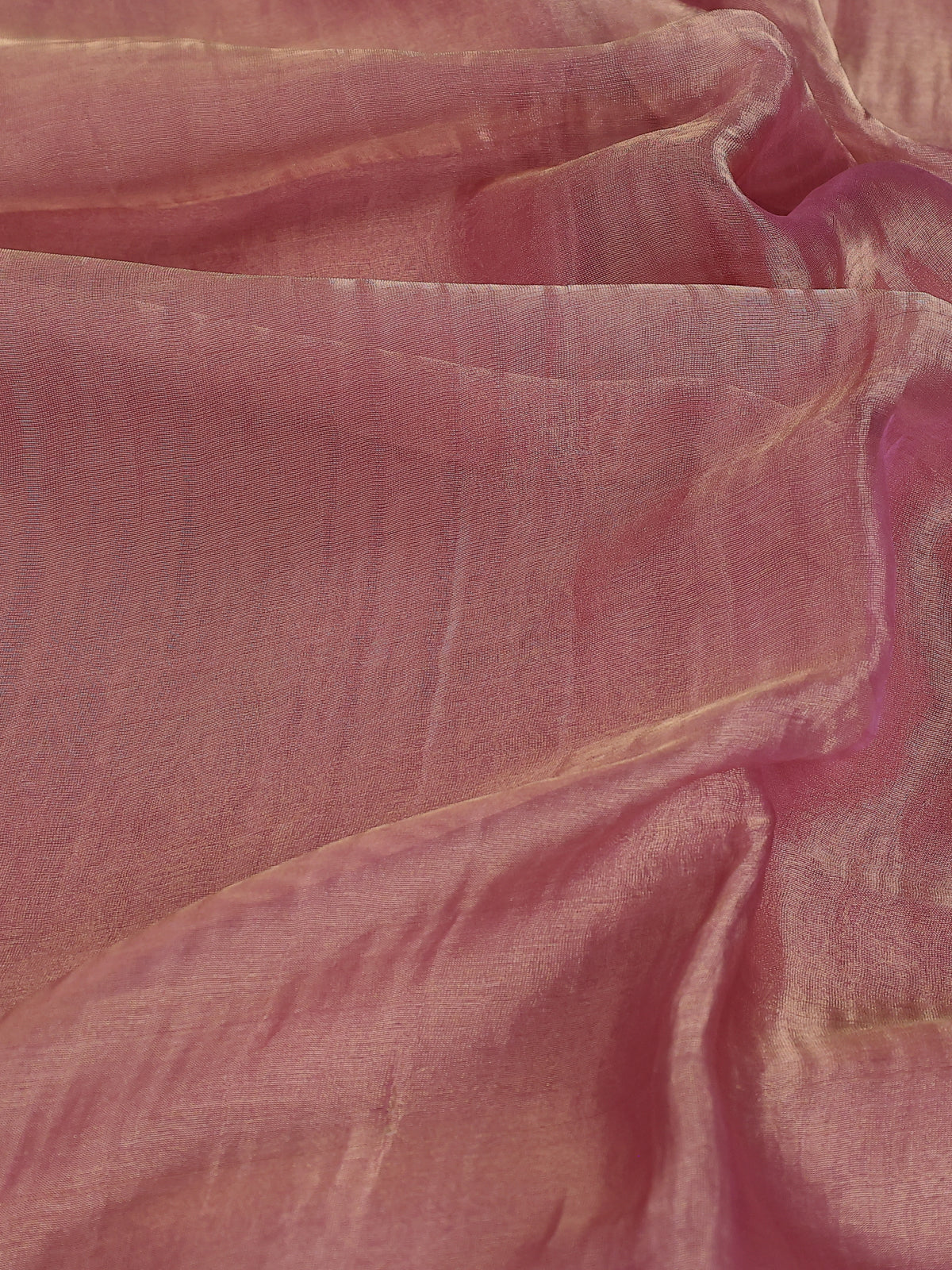 Pastel Pink Tissue Silk Saree - Image 3