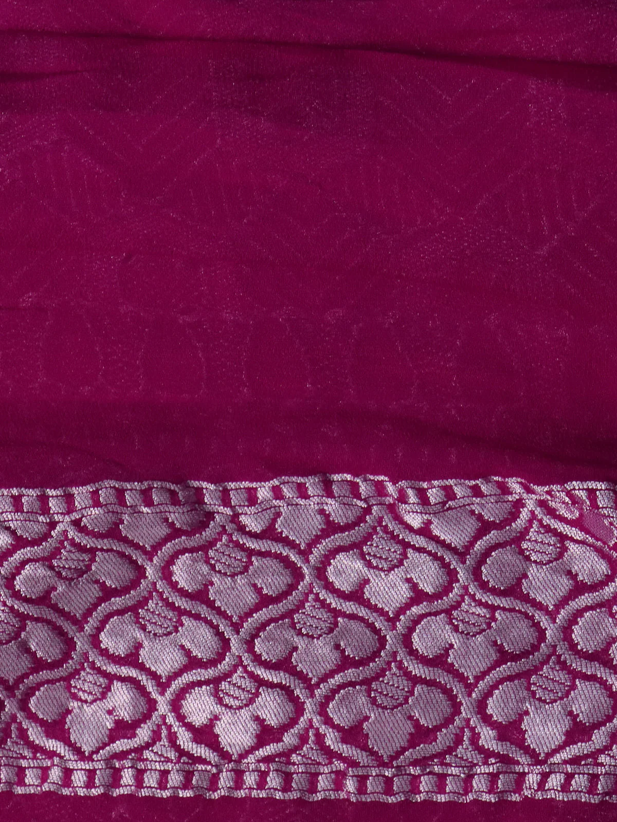 Pink Banarasi Georgette Saree - Image 4
