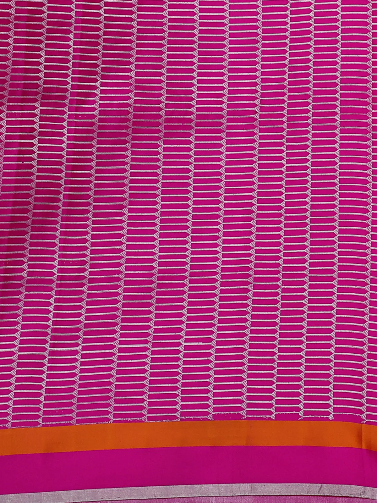 Pink Banarasi Mushru Silk Saree - Image 4