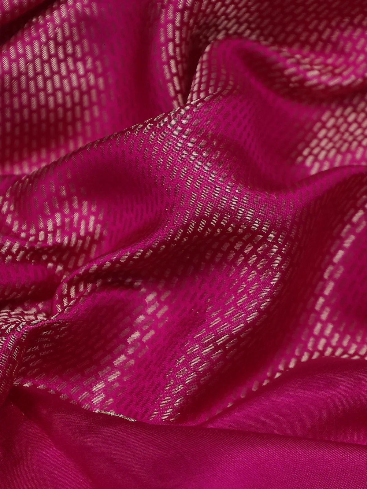 Pink Chiniya Silk Saree With Embroidery Readymade Blouse - Image 4