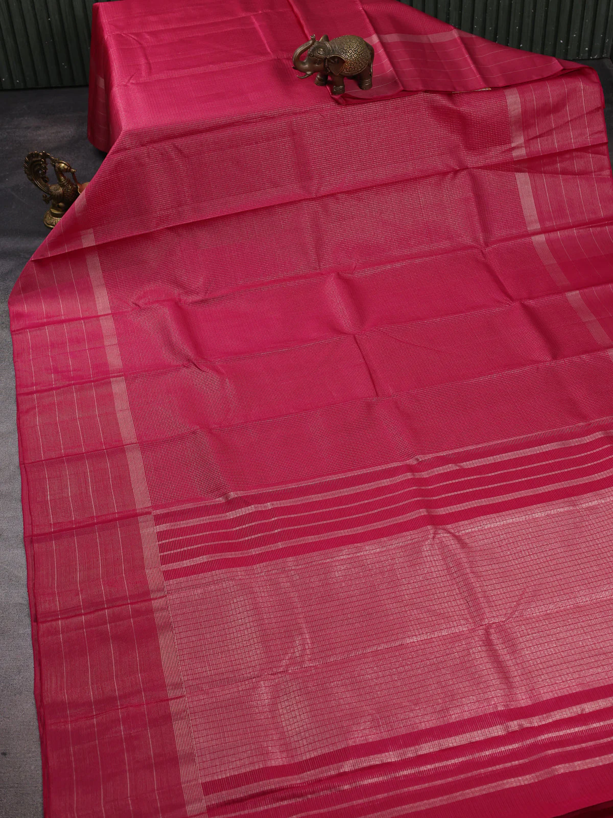 Pink Kanchipuram Silk Saree - Image 2