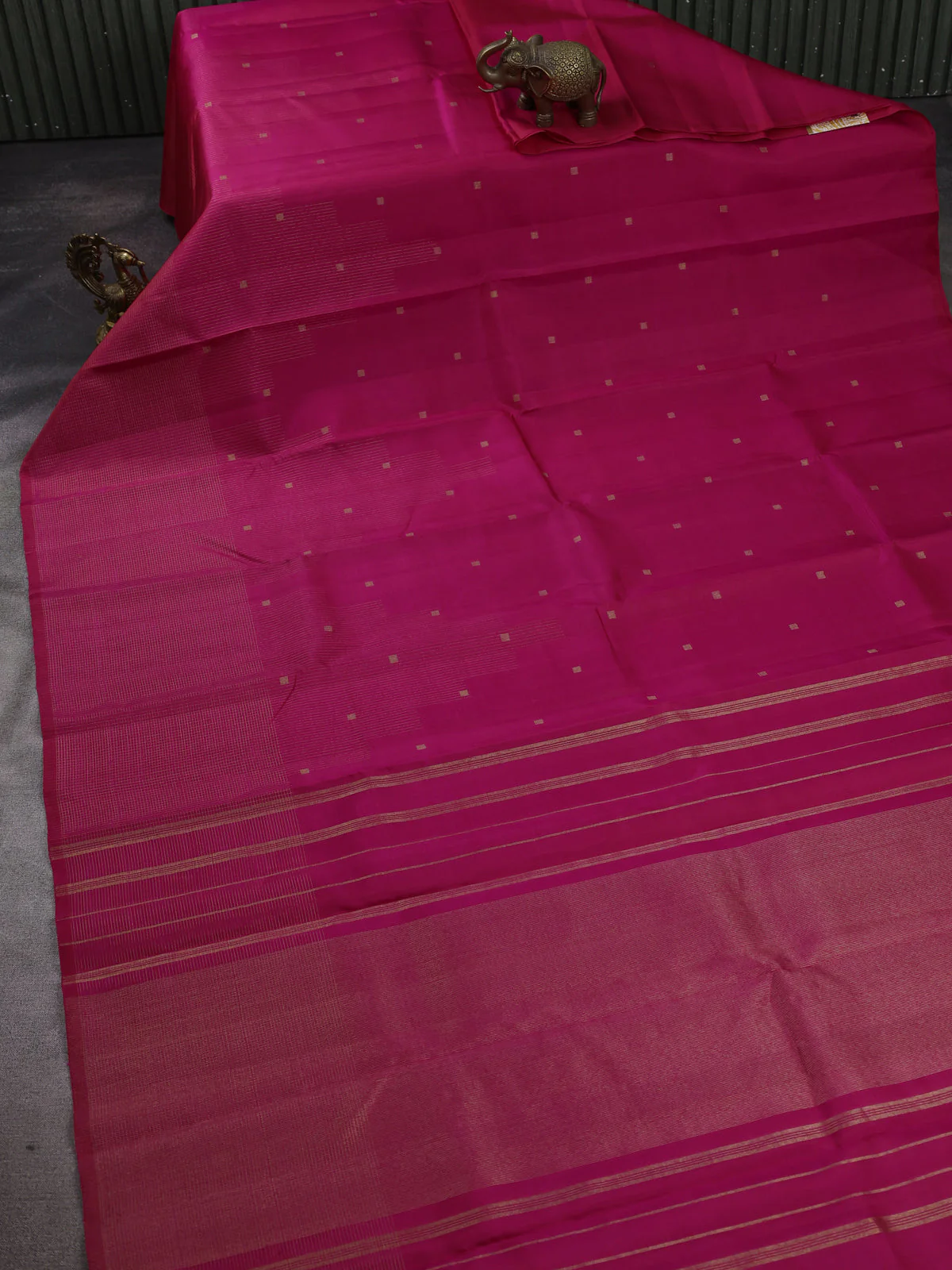 Pink Kanchipuram Silk Saree - Image 2