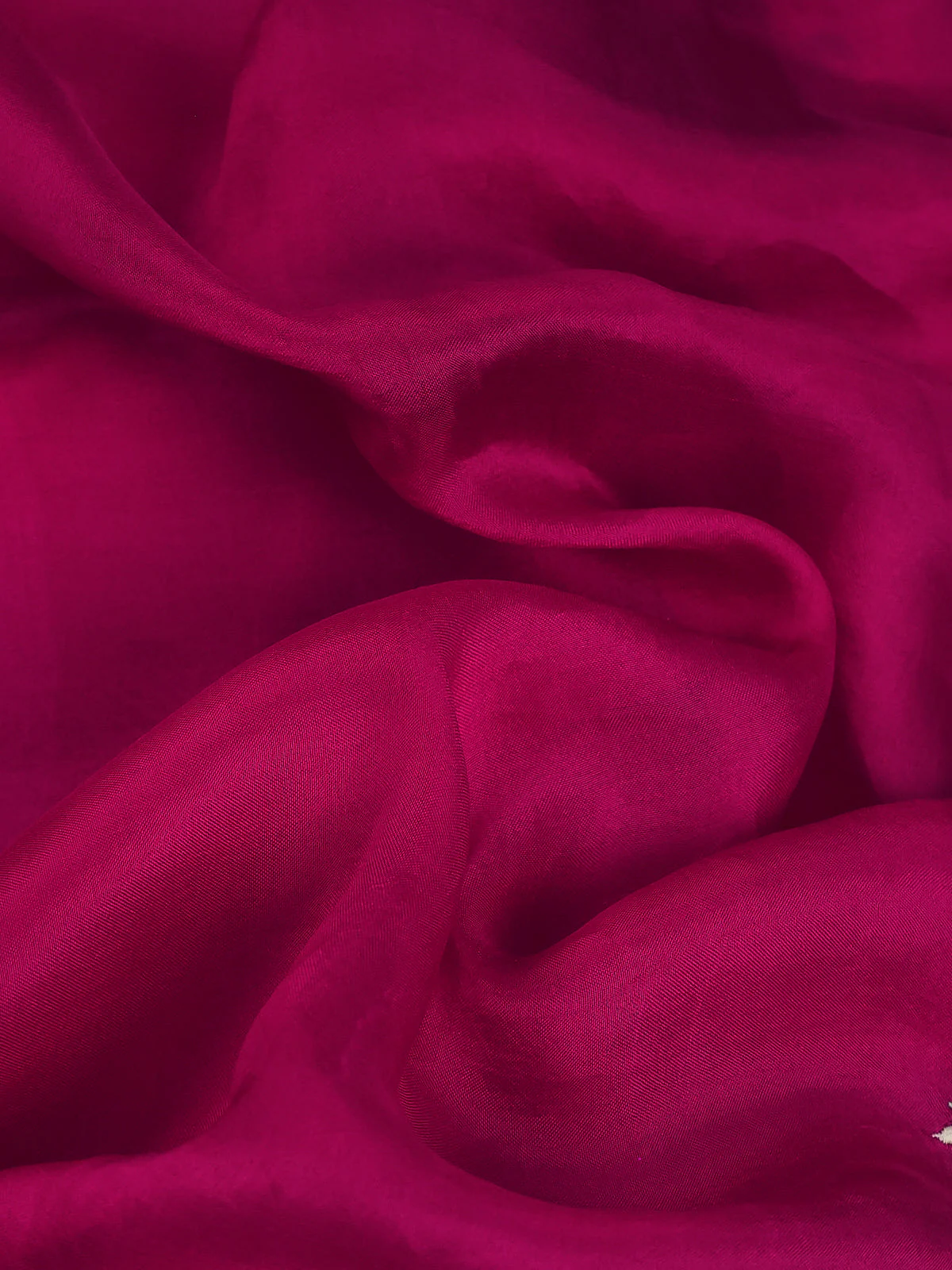 Pink Organza Silk Saree - Image 3